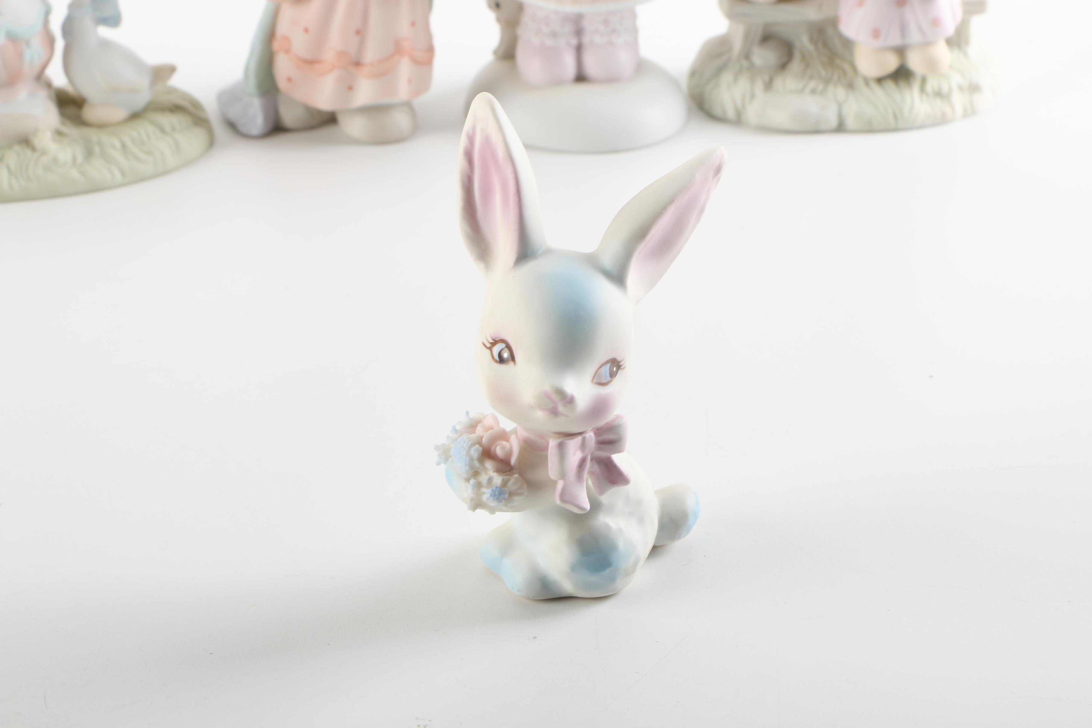 Precious Moments Figurines Including "Once Upon a Holy Night"