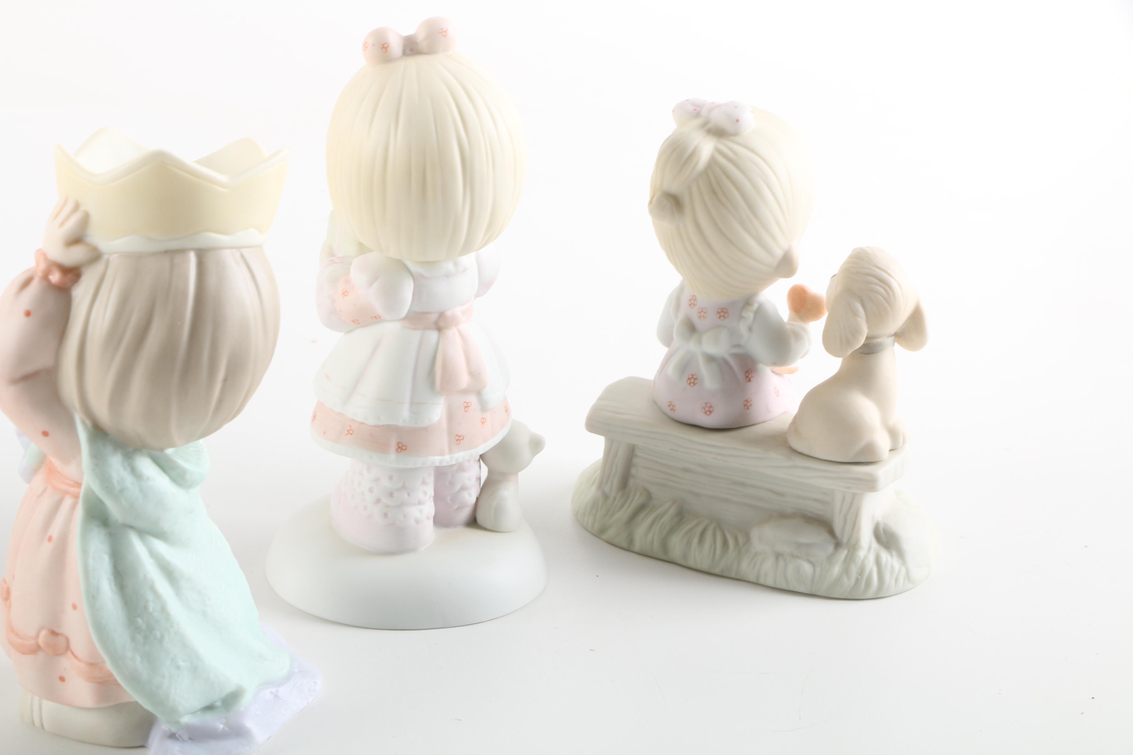 Precious Moments Figurines Including "Once Upon a Holy Night"