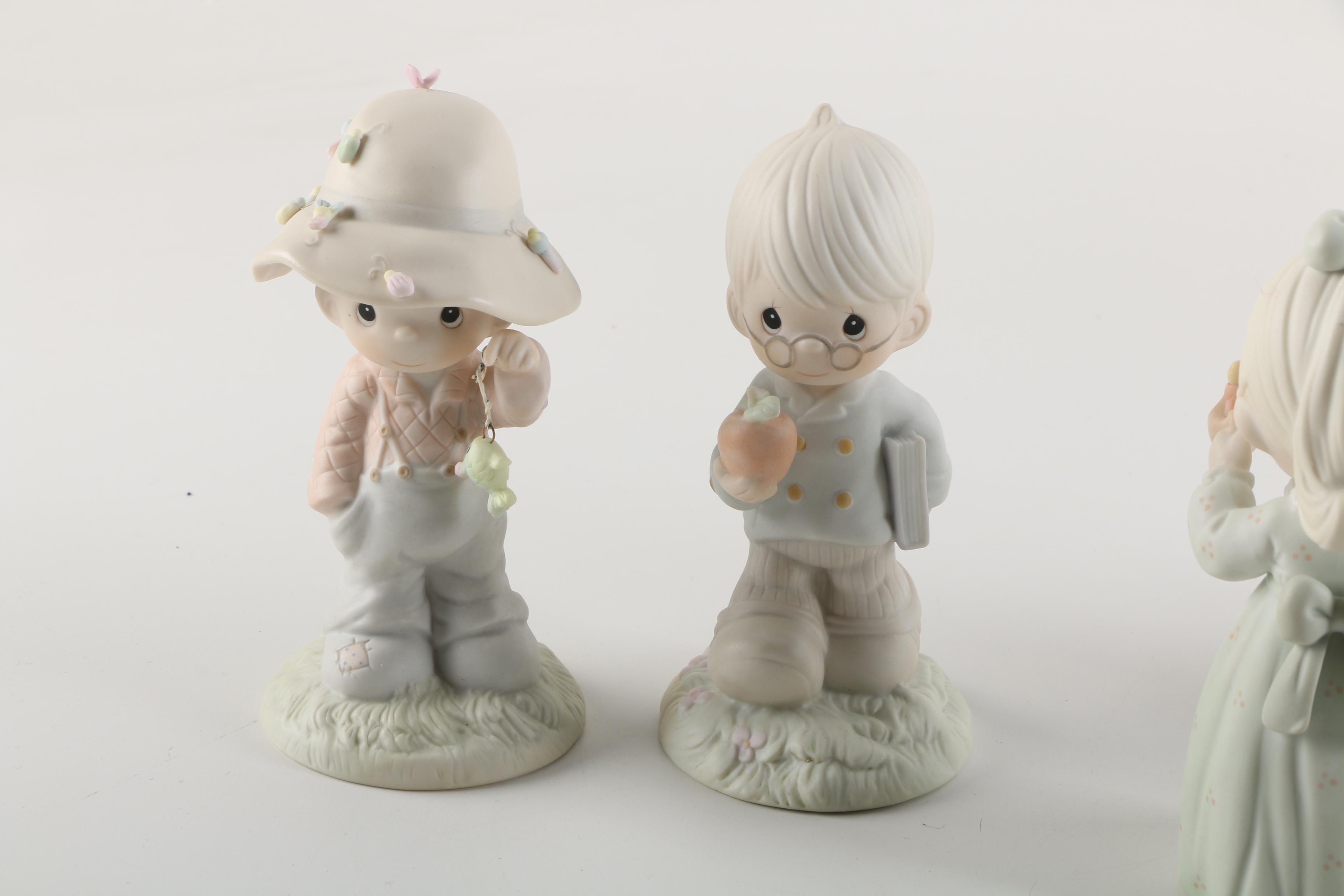 Precious Moments Figurines Including "Once Upon a Holy Night"