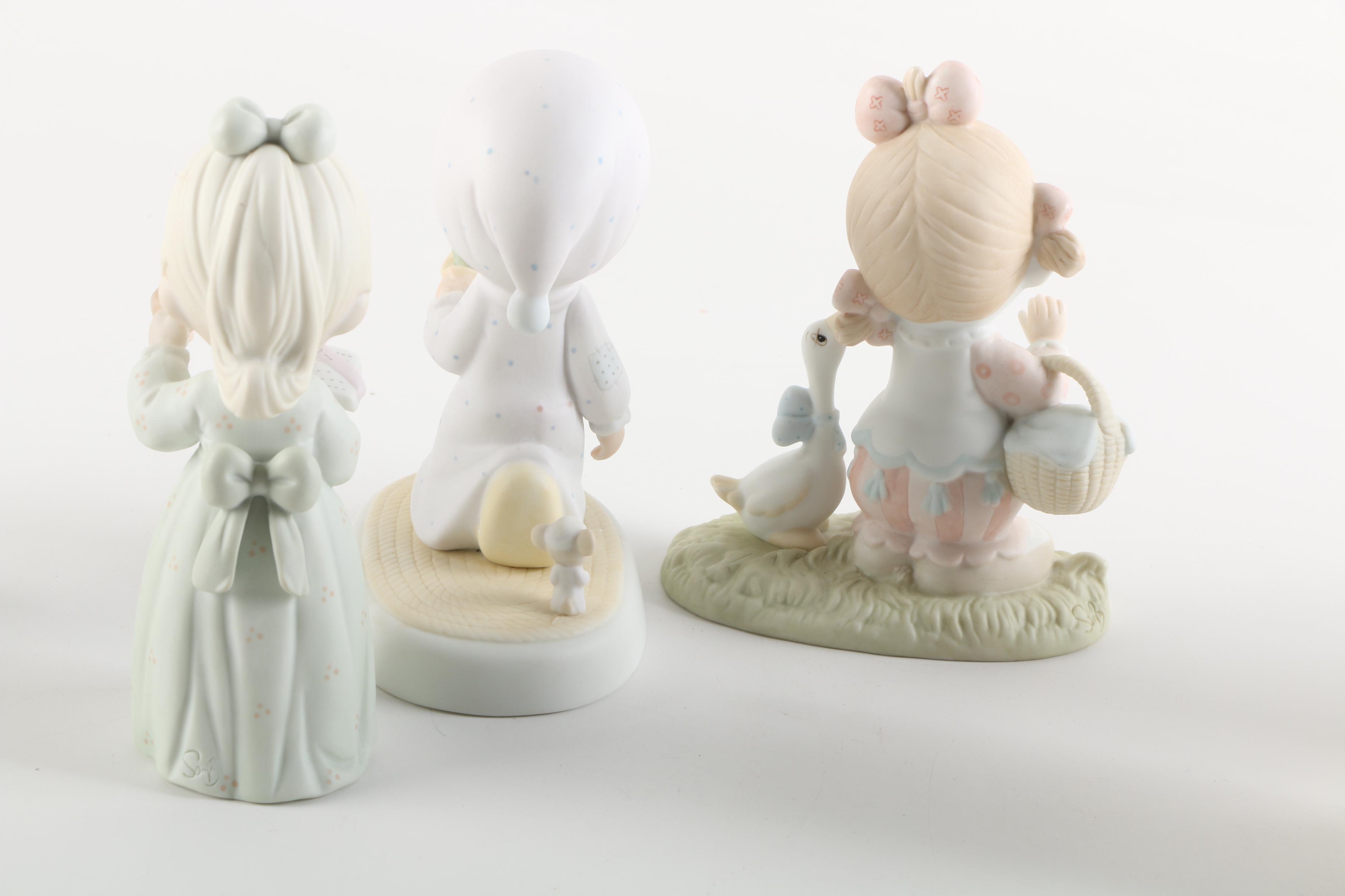 Precious Moments Figurines Including "Once Upon a Holy Night"