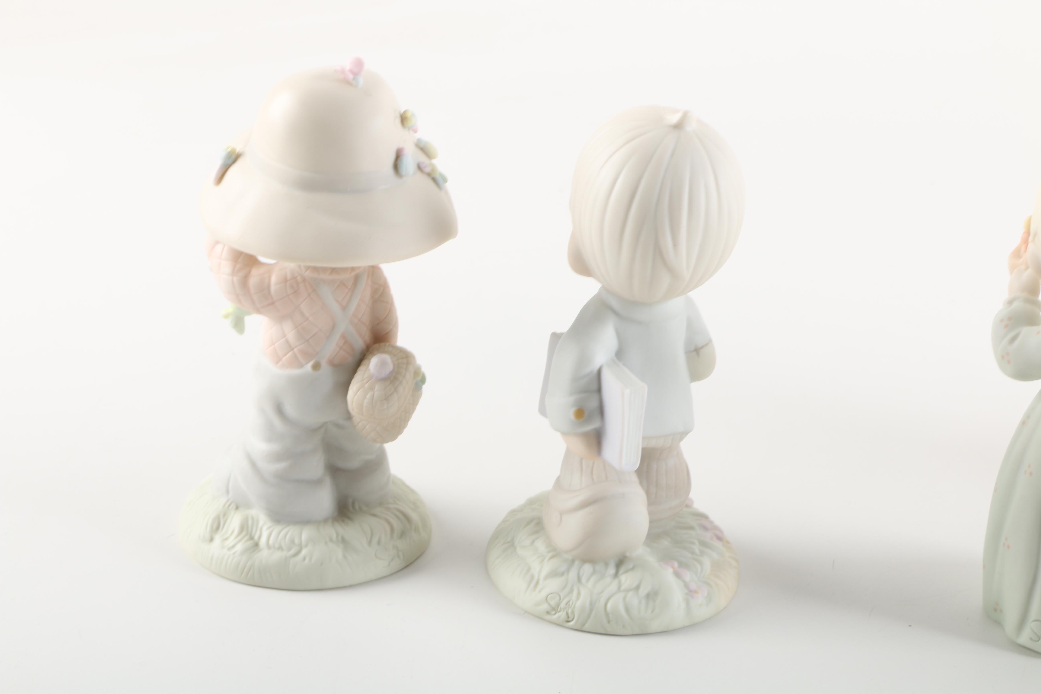Precious Moments Figurines Including "Once Upon a Holy Night"