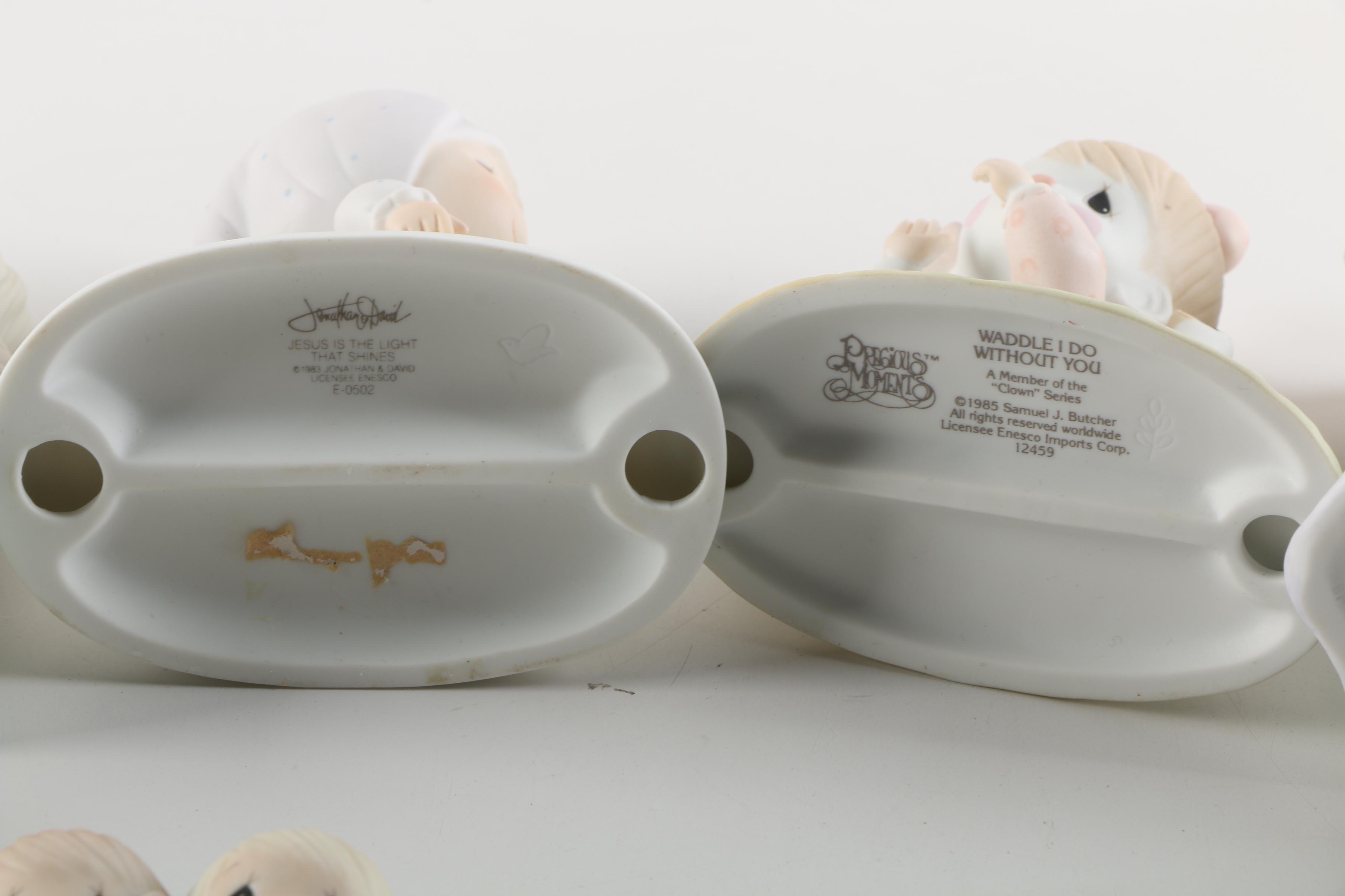 Precious Moments Figurines Including "Once Upon a Holy Night"