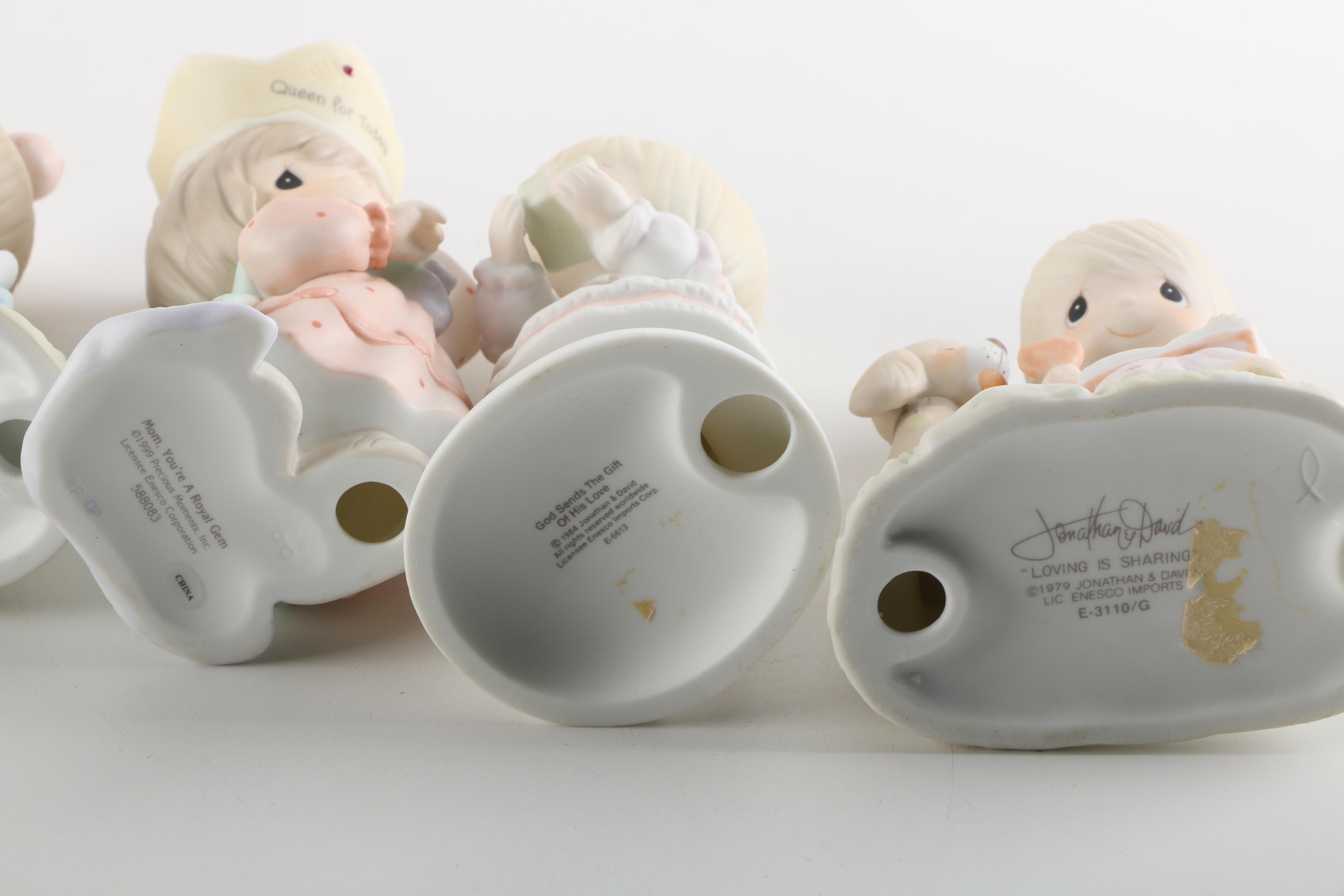 Precious Moments Figurines Including "Once Upon a Holy Night"