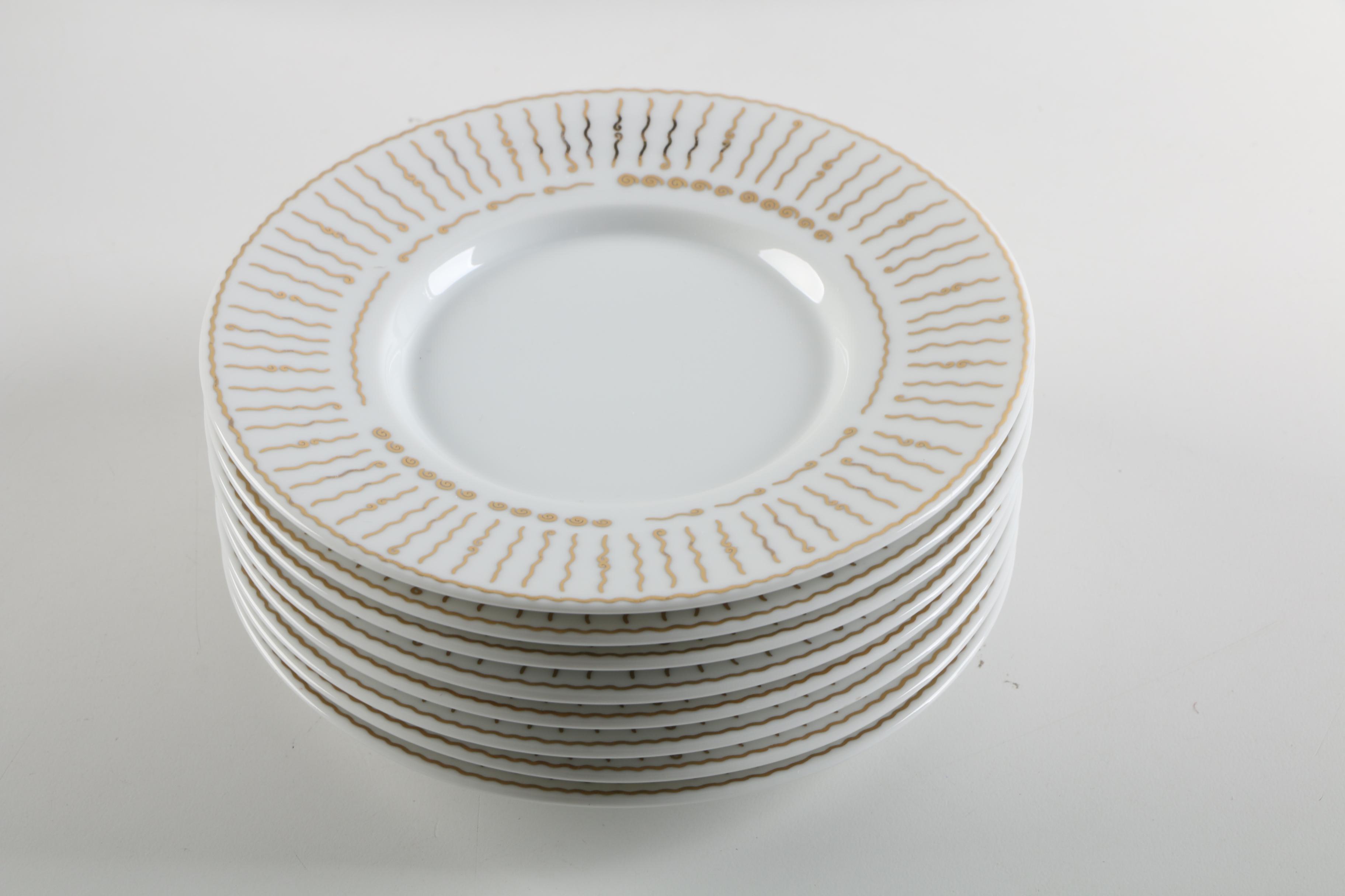Pottery Barn "Nile" Tableware Accented with Gold