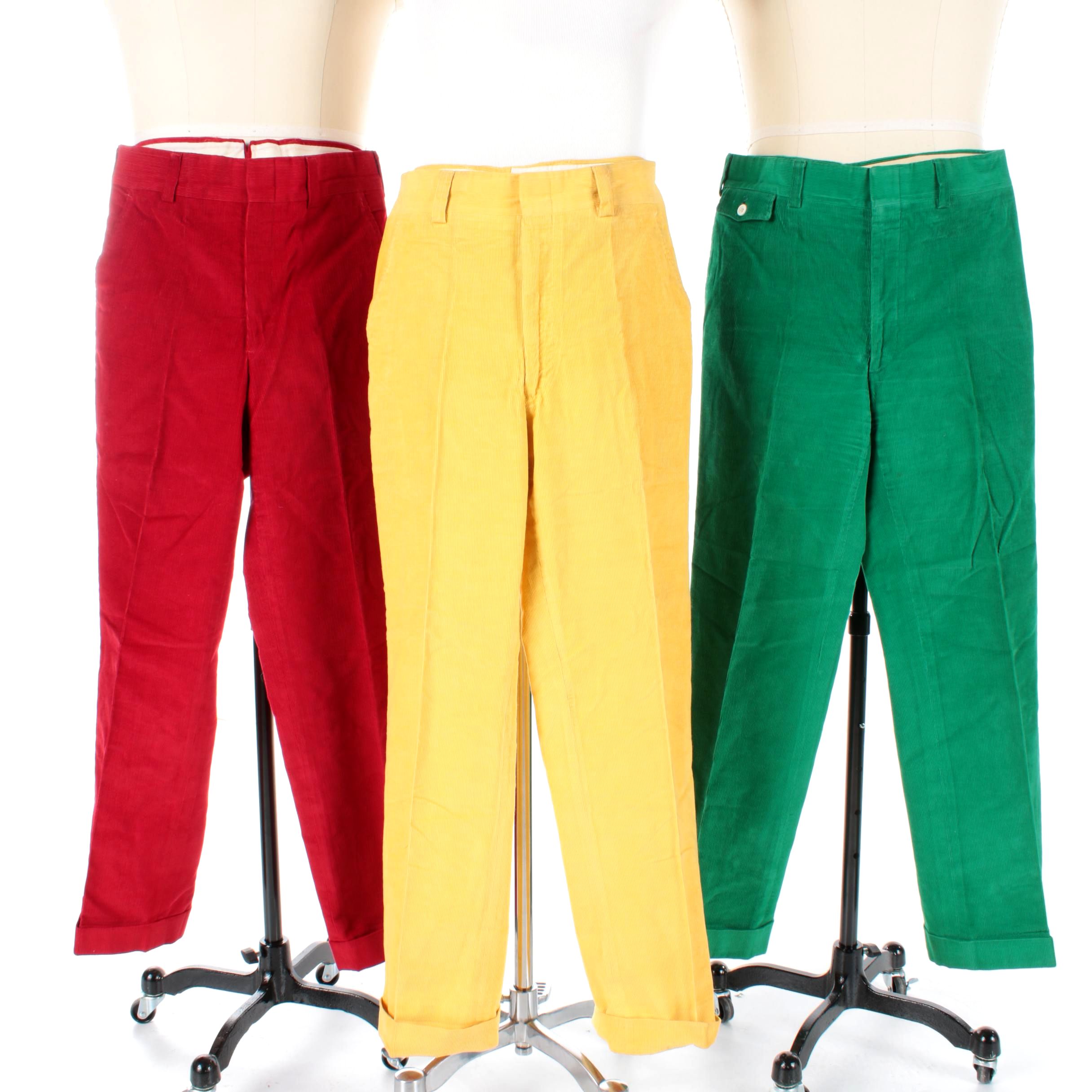 Men's Corduroy Pants Including Polo by Ralph Lauren and Brooks Brothers