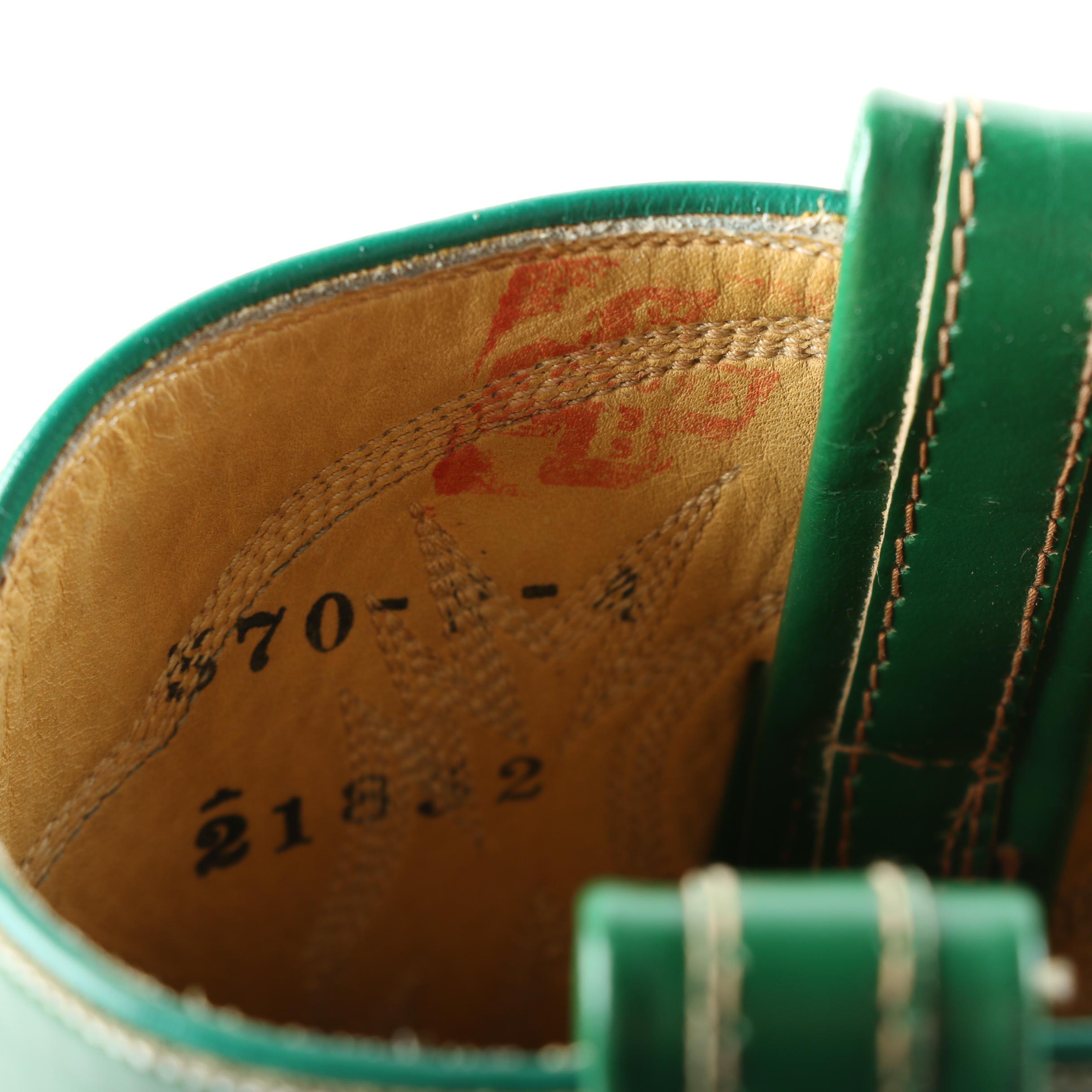 Men's Vintage Tony Lama Green Python and Leather Cowboy Boots