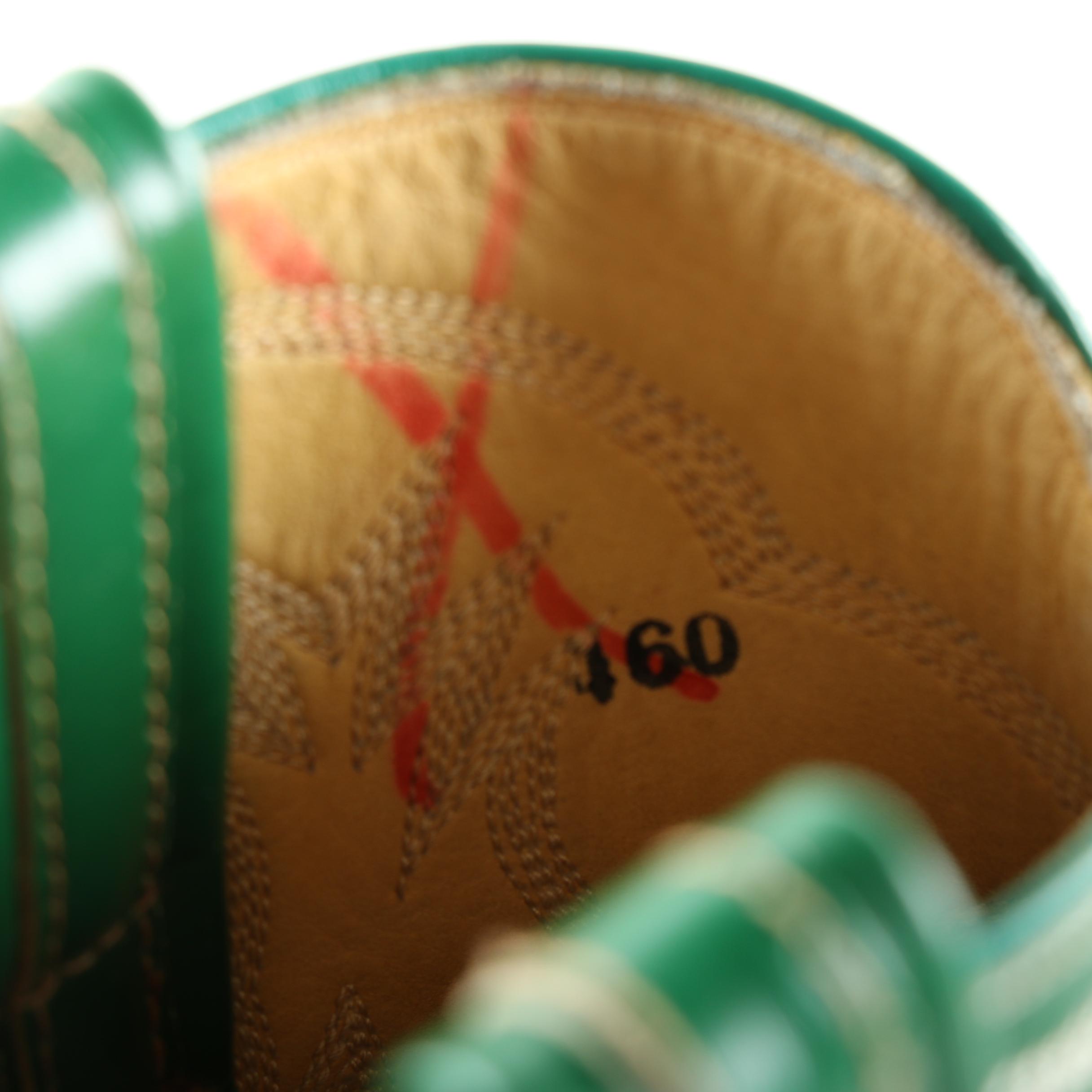 Men's Vintage Tony Lama Green Python and Leather Cowboy Boots