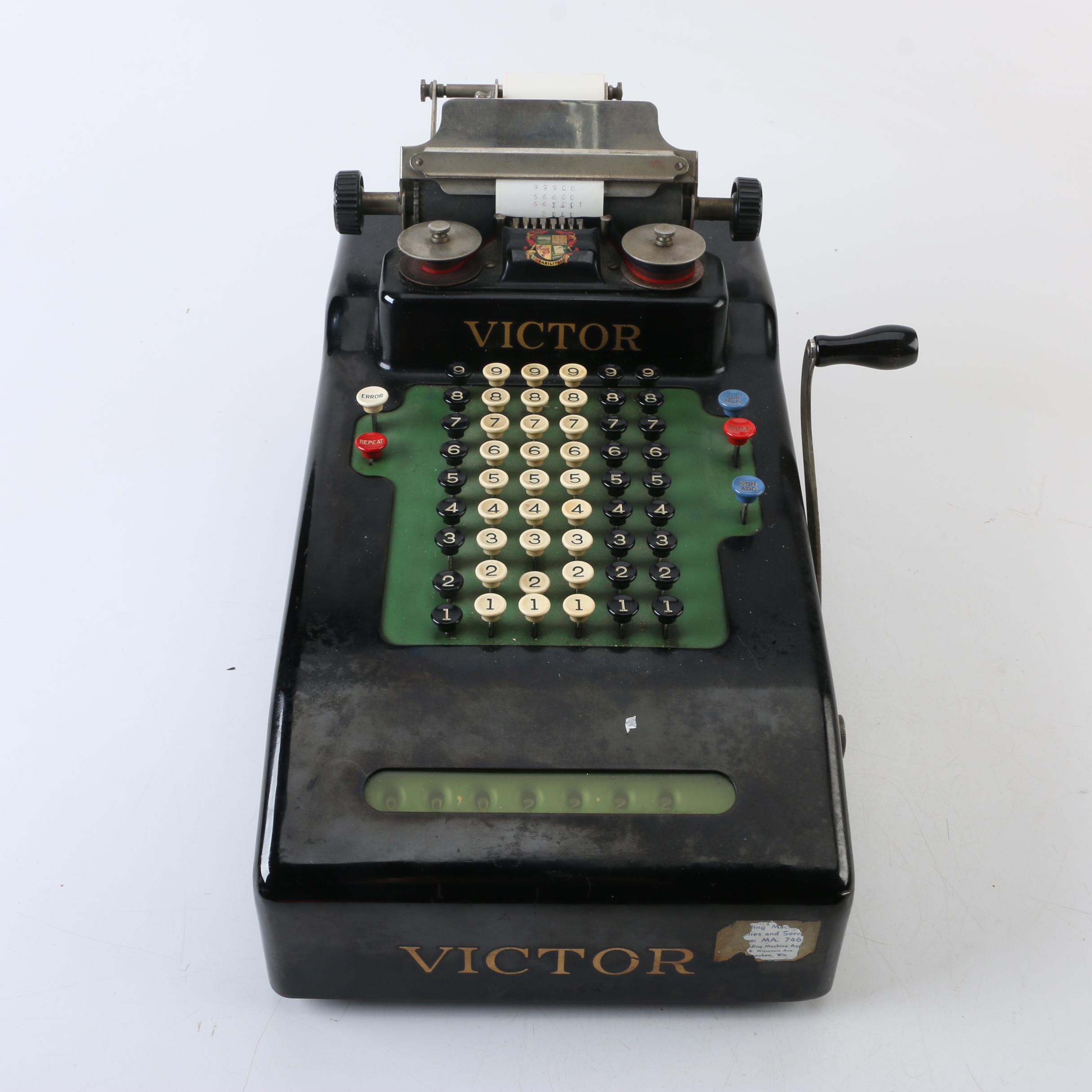 Vintage Victor Adding Machine