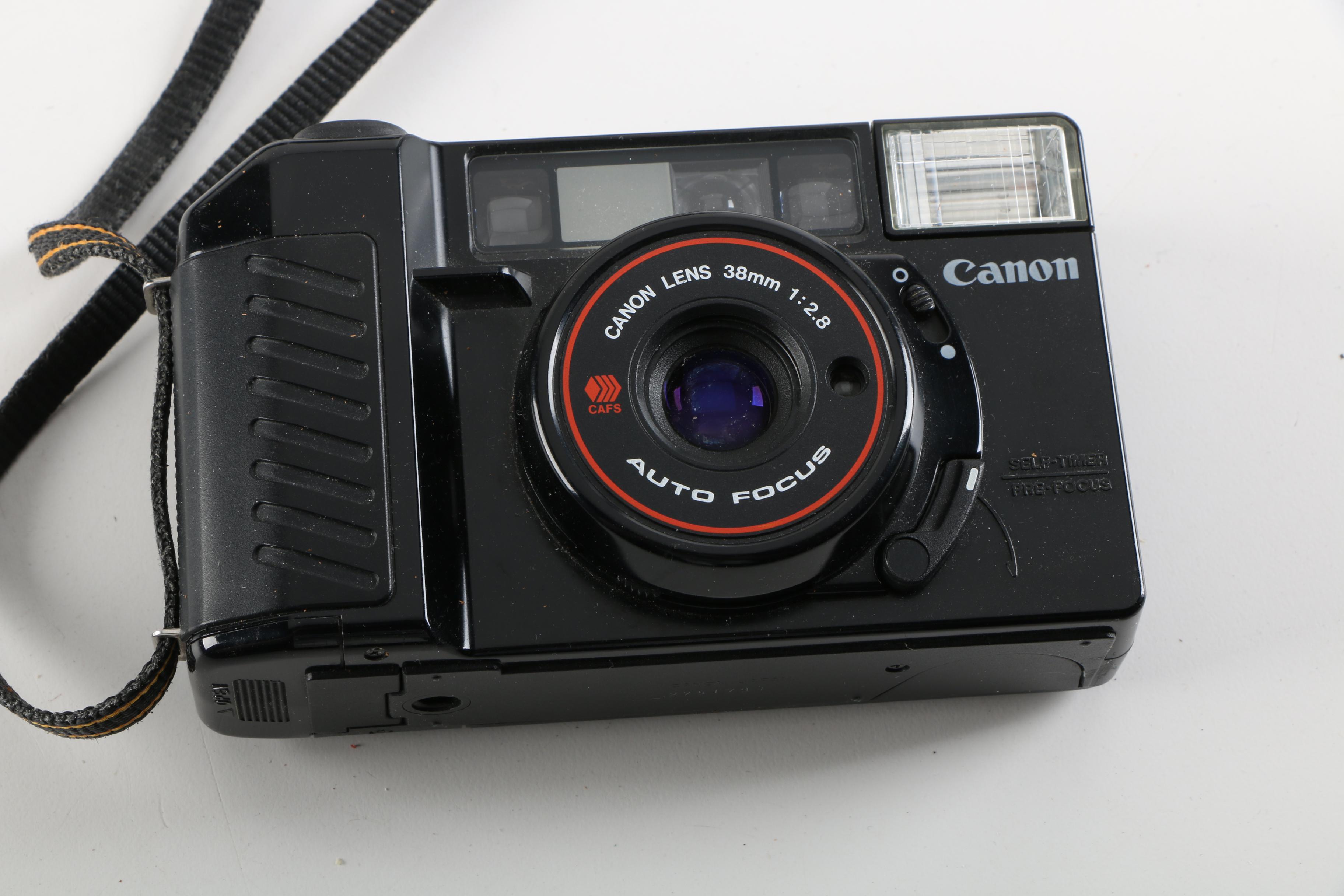 Vintage Cameras Featuring Kodak, Canon and Polaroid