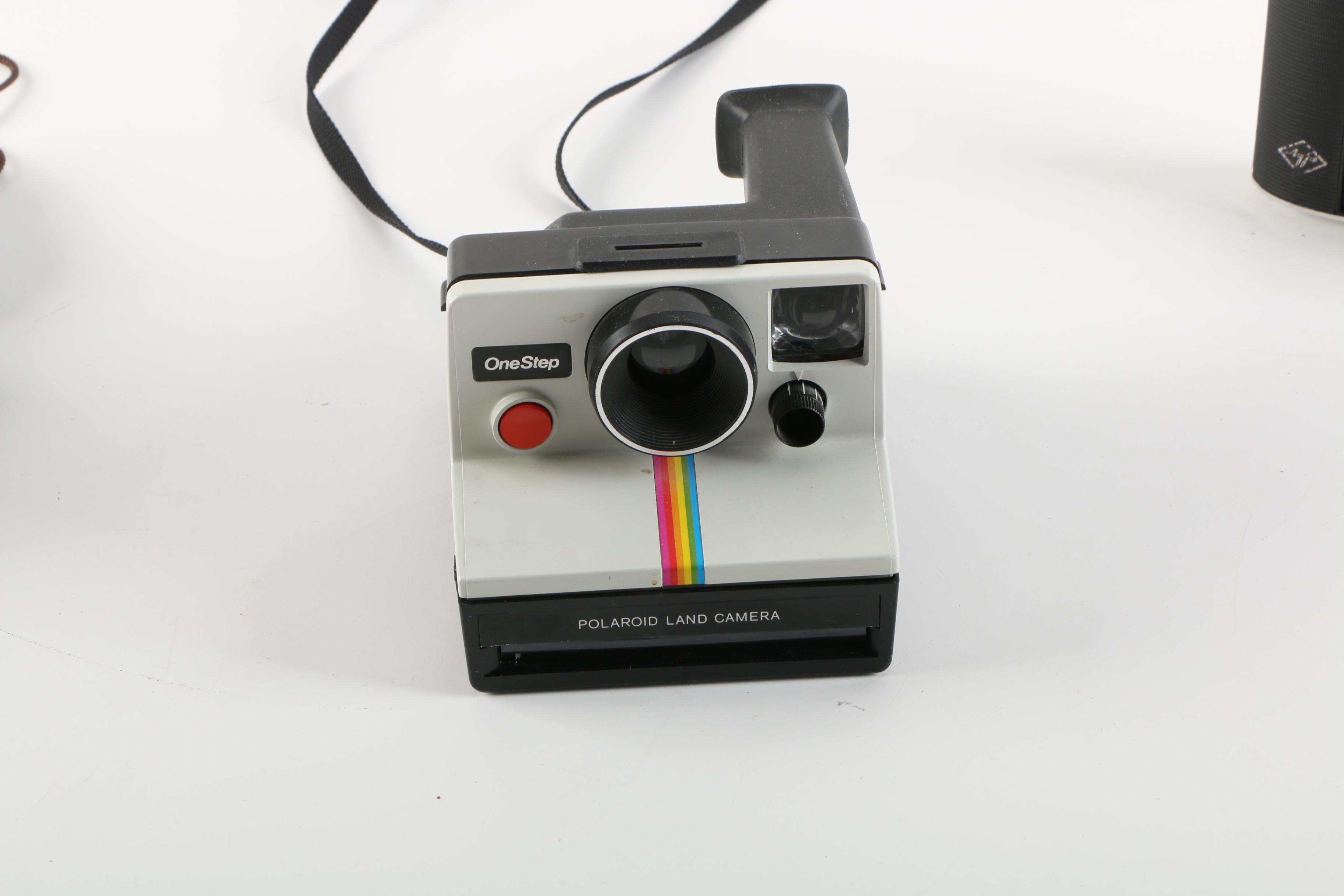 Vintage Cameras Featuring Kodak, Canon and Polaroid