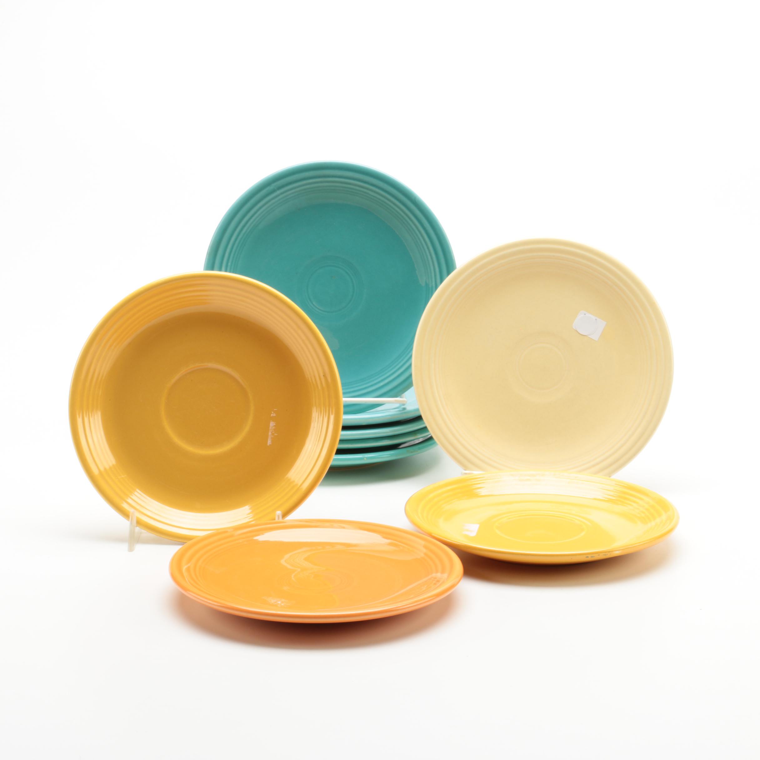 Colorful Homer Laughlin "Fiesta" Bread and Butter Plates