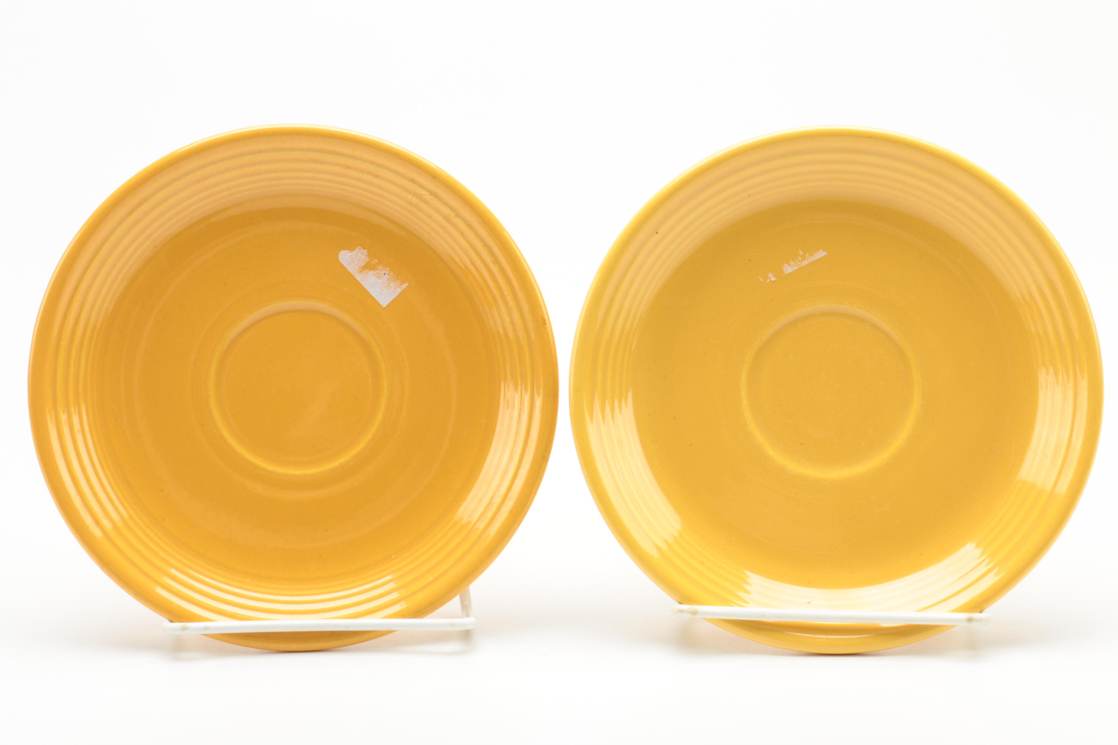 Colorful Homer Laughlin "Fiesta" Bread and Butter Plates