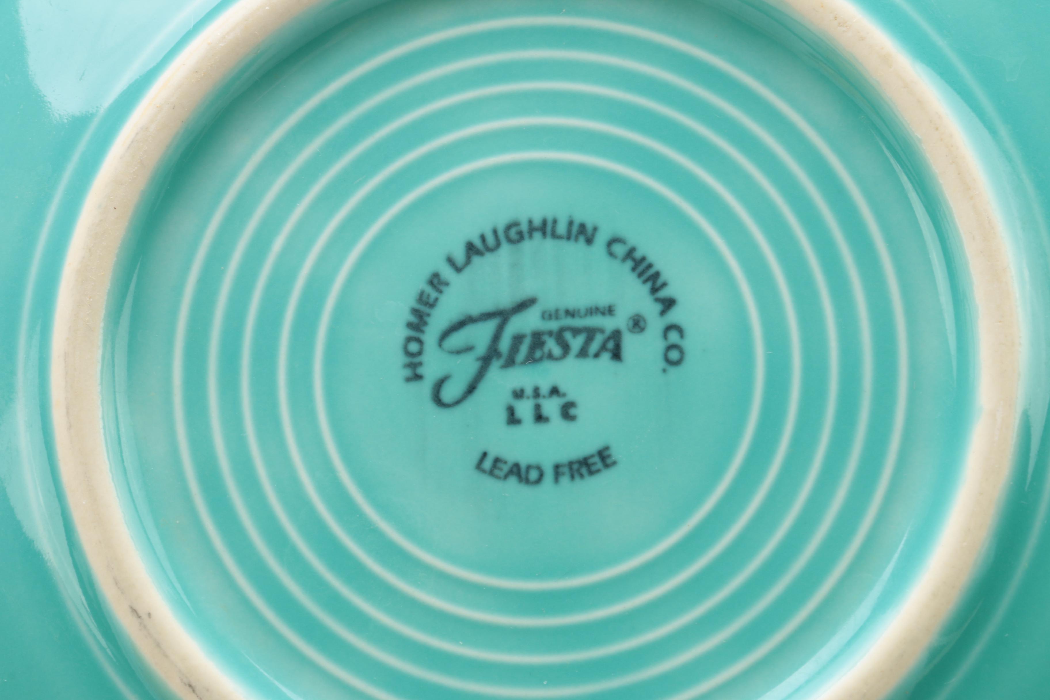 Colorful Homer Laughlin "Fiesta" Bread and Butter Plates