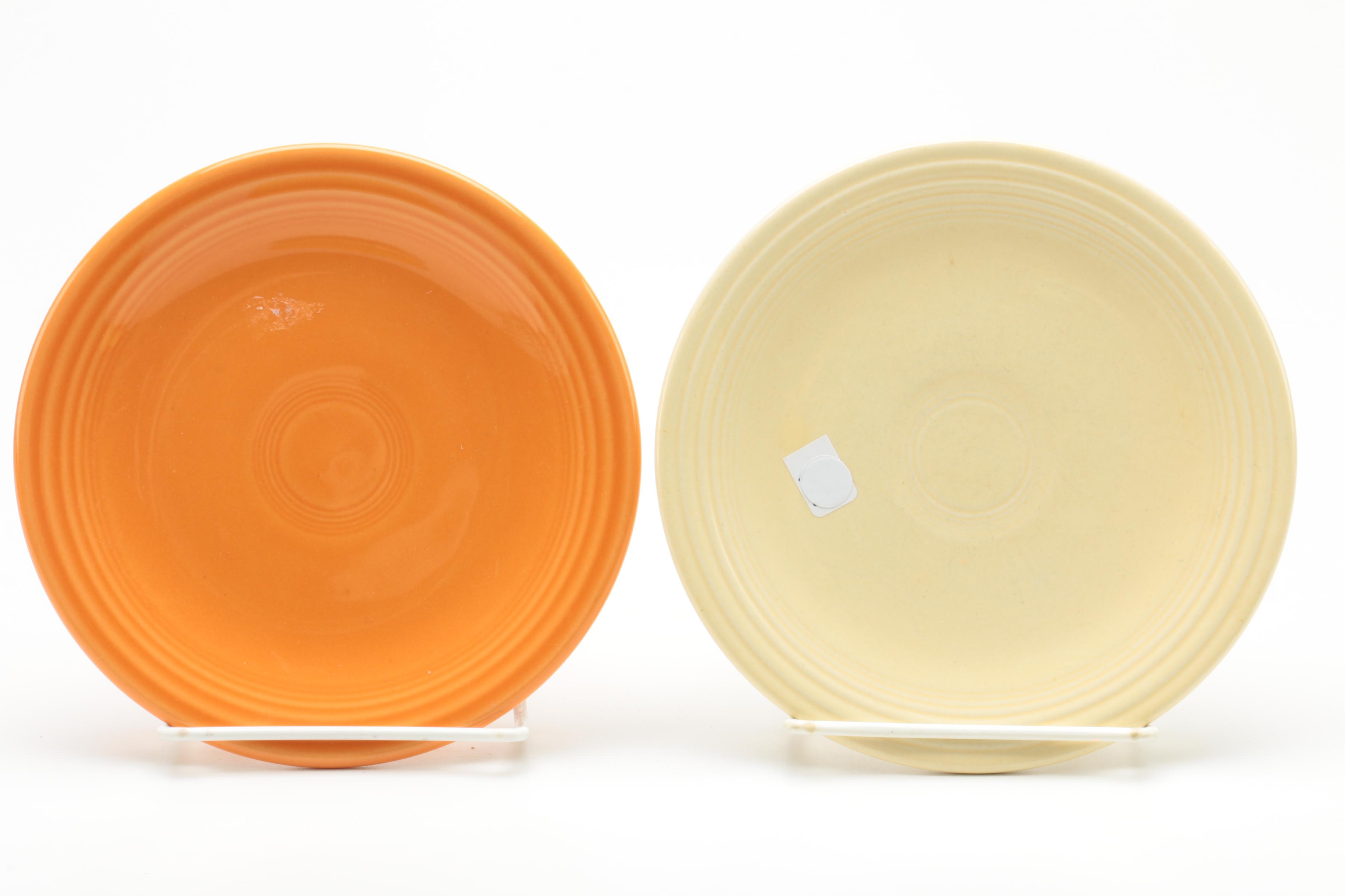 Colorful Homer Laughlin "Fiesta" Bread and Butter Plates