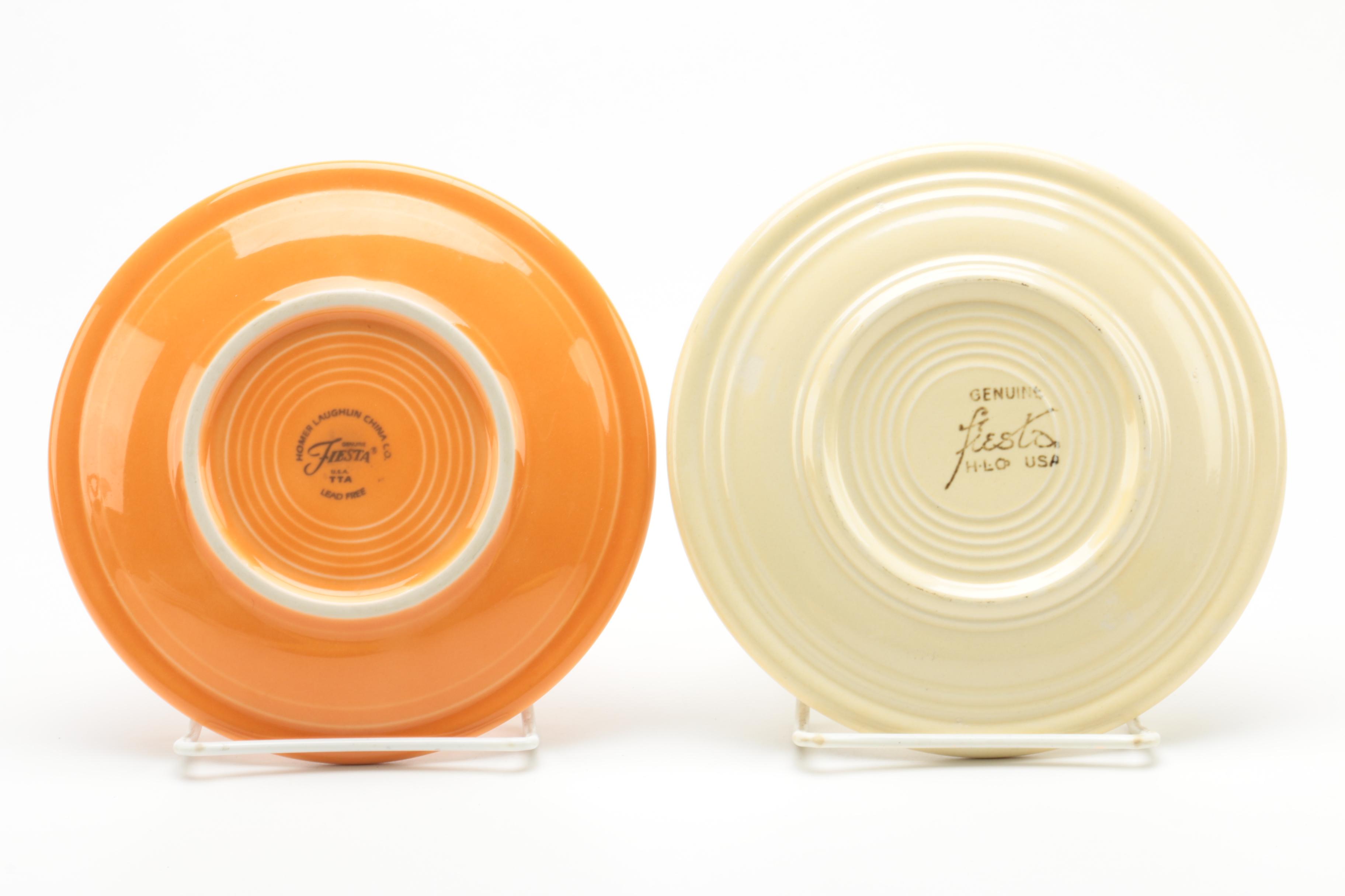 Colorful Homer Laughlin "Fiesta" Bread and Butter Plates