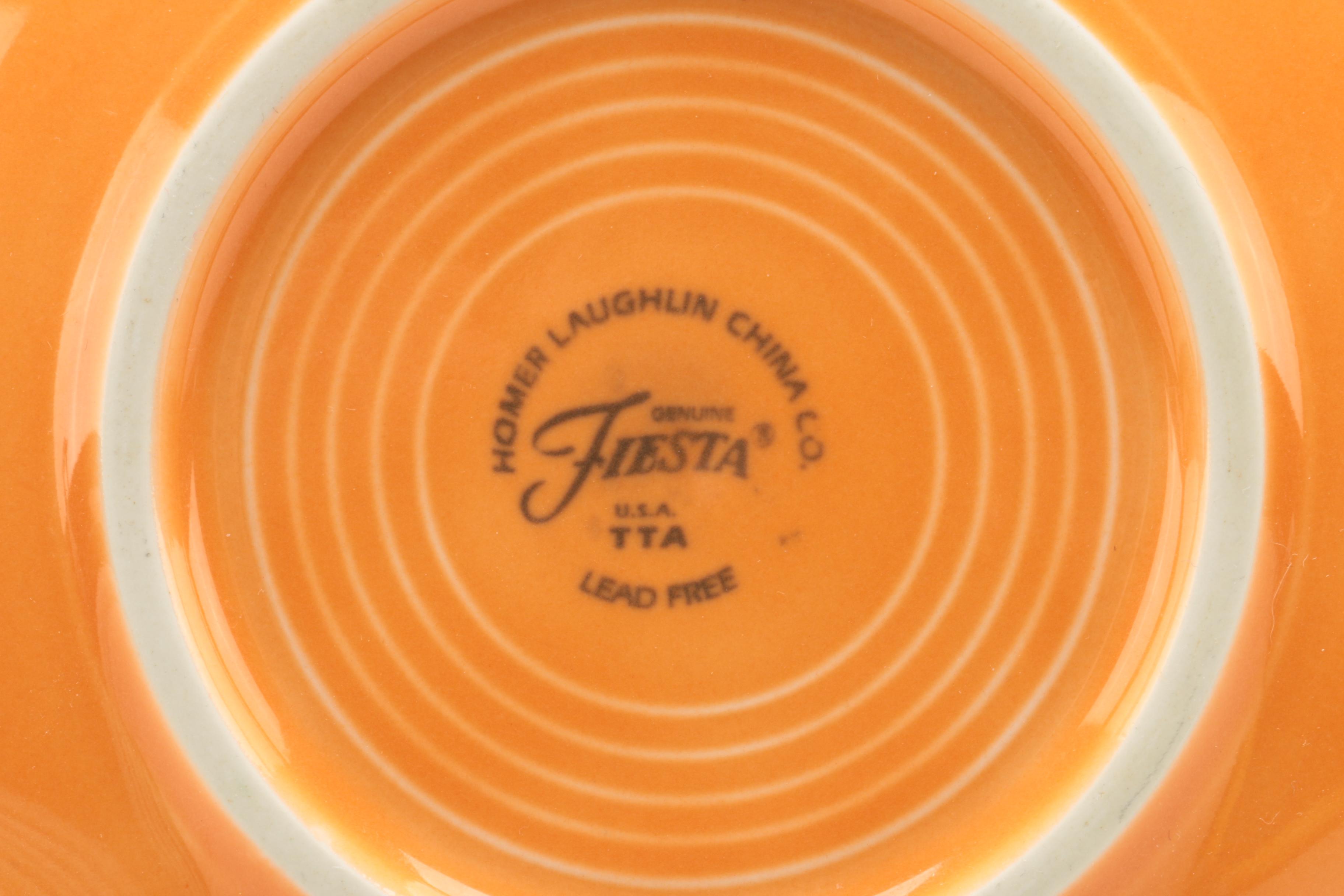 Colorful Homer Laughlin "Fiesta" Bread and Butter Plates