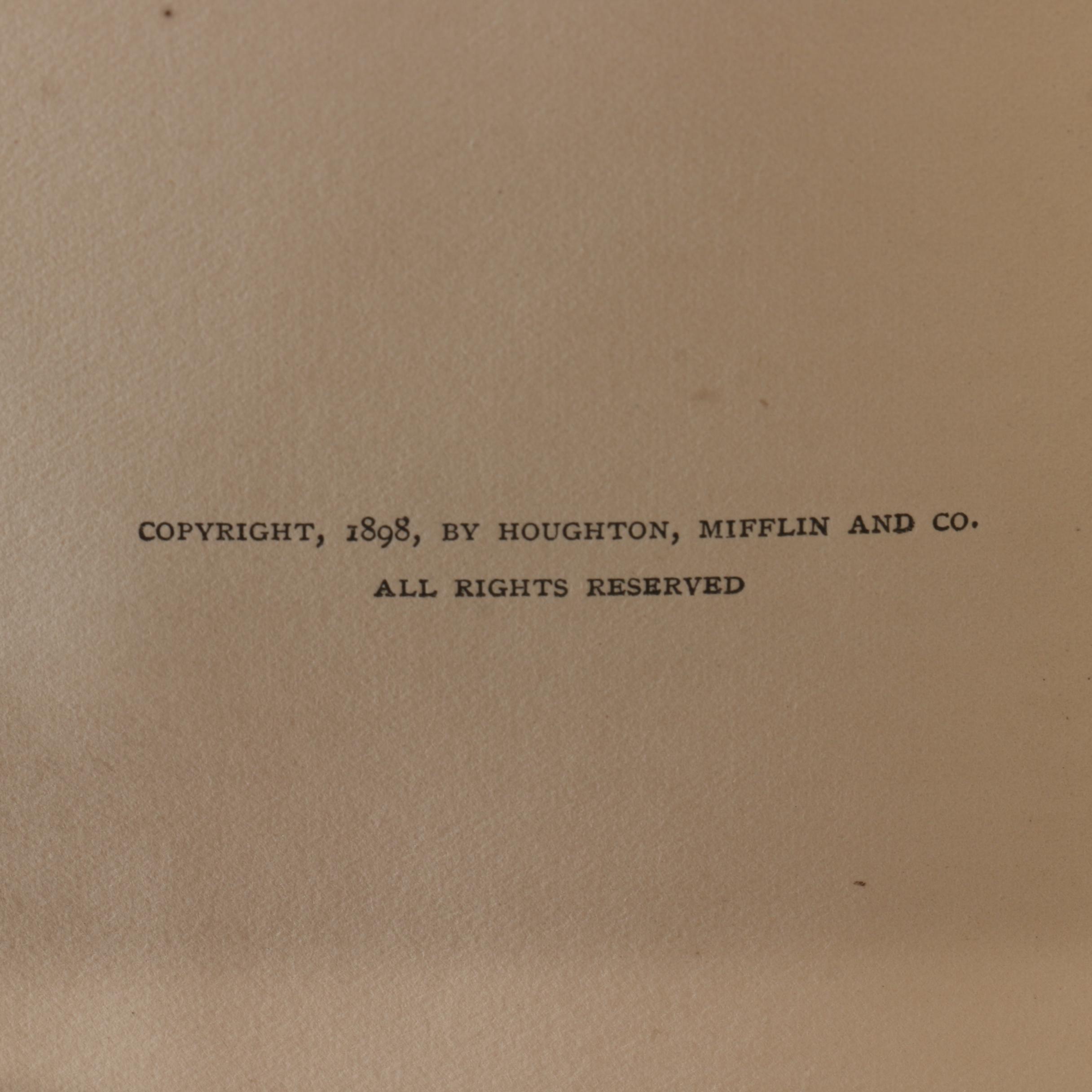 1898 "Tennyson's Poetical Works" Cambridge Edition
