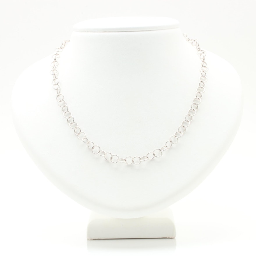 Temple St. Clair 18K White Gold Chain Necklace