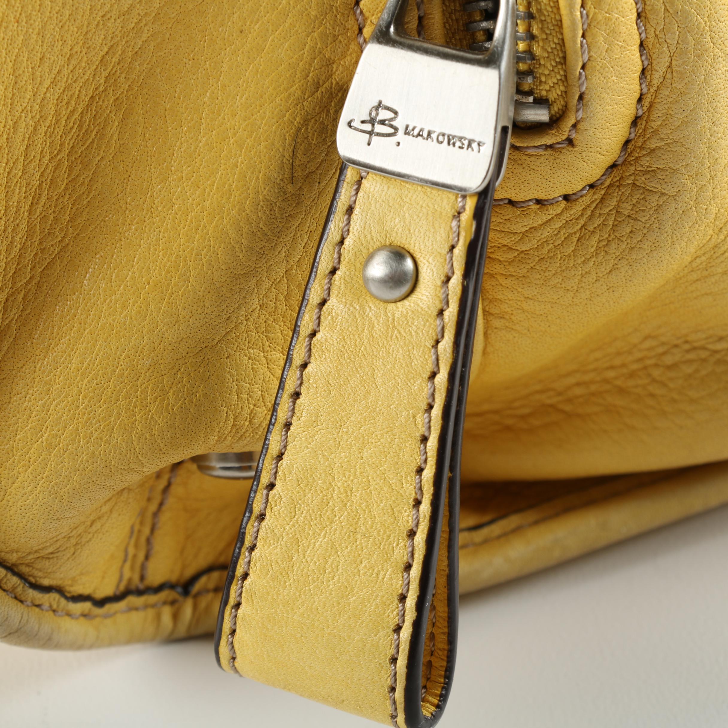 B. Makowsky Leather Handbags with Dust Cover