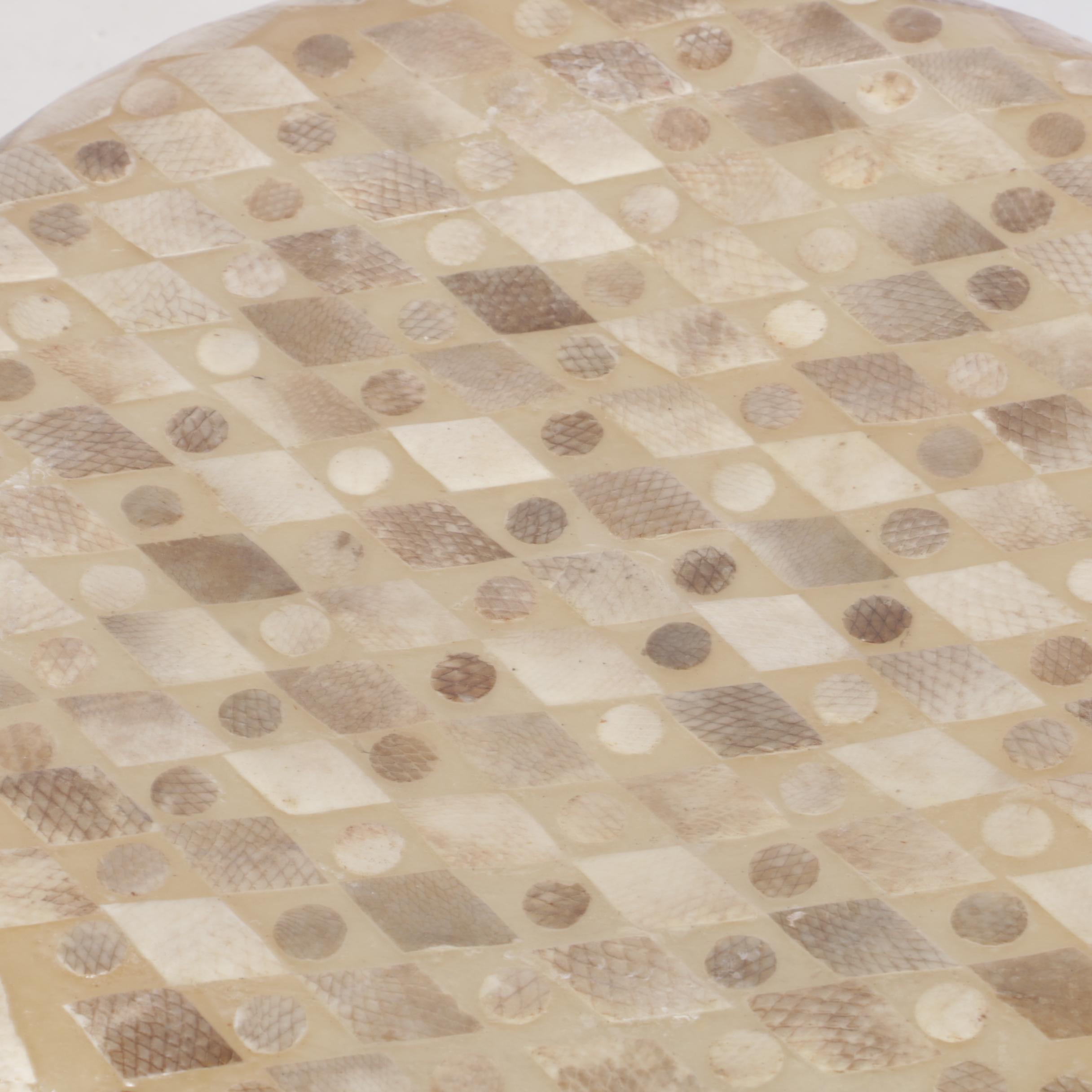 Unusual Indonesian Fish Skin Floor Lamp