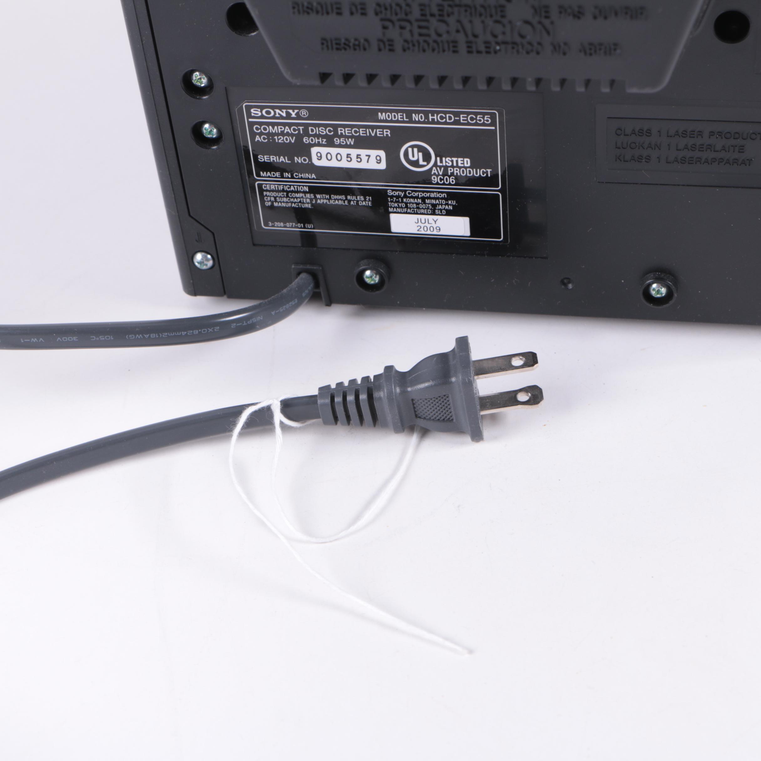 Sony CD Bookshelf Stereo