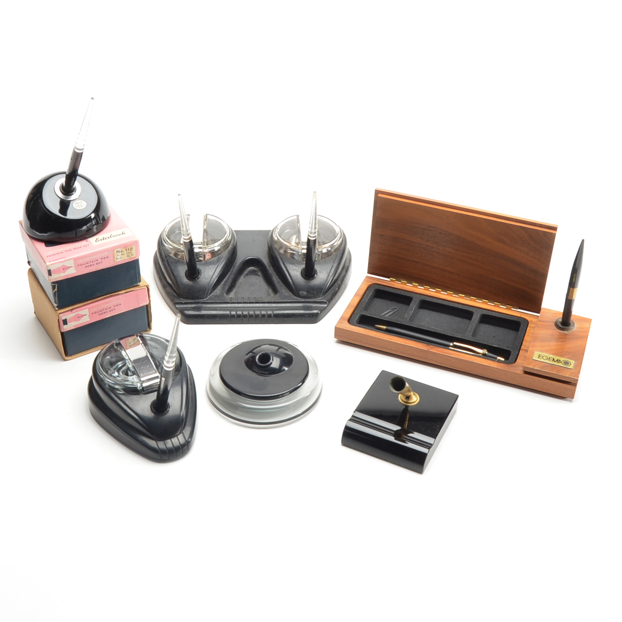 Vintage Fountain Inkwells including Esterbrook