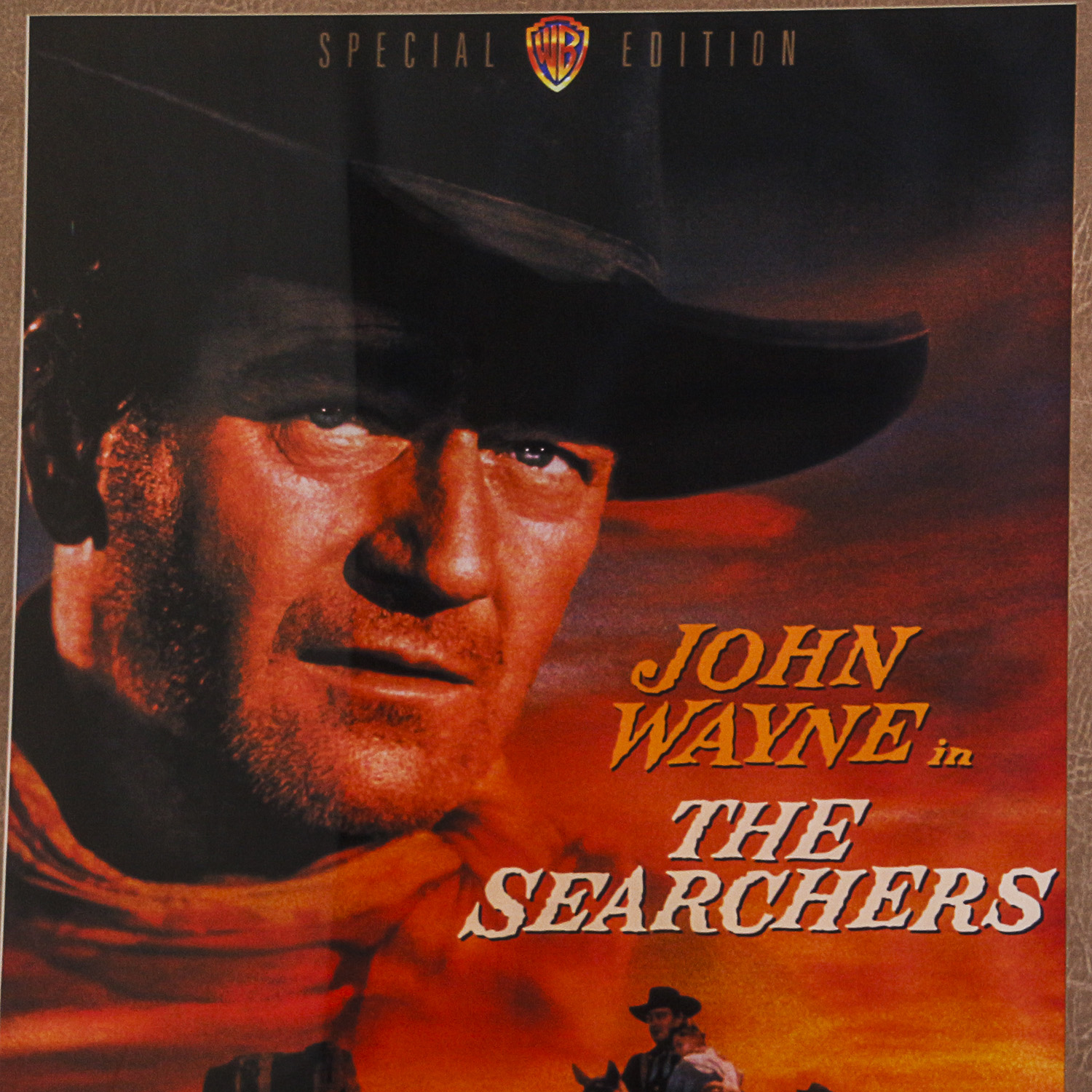 Framed "The Searchers" Movie Poster with John Wayne