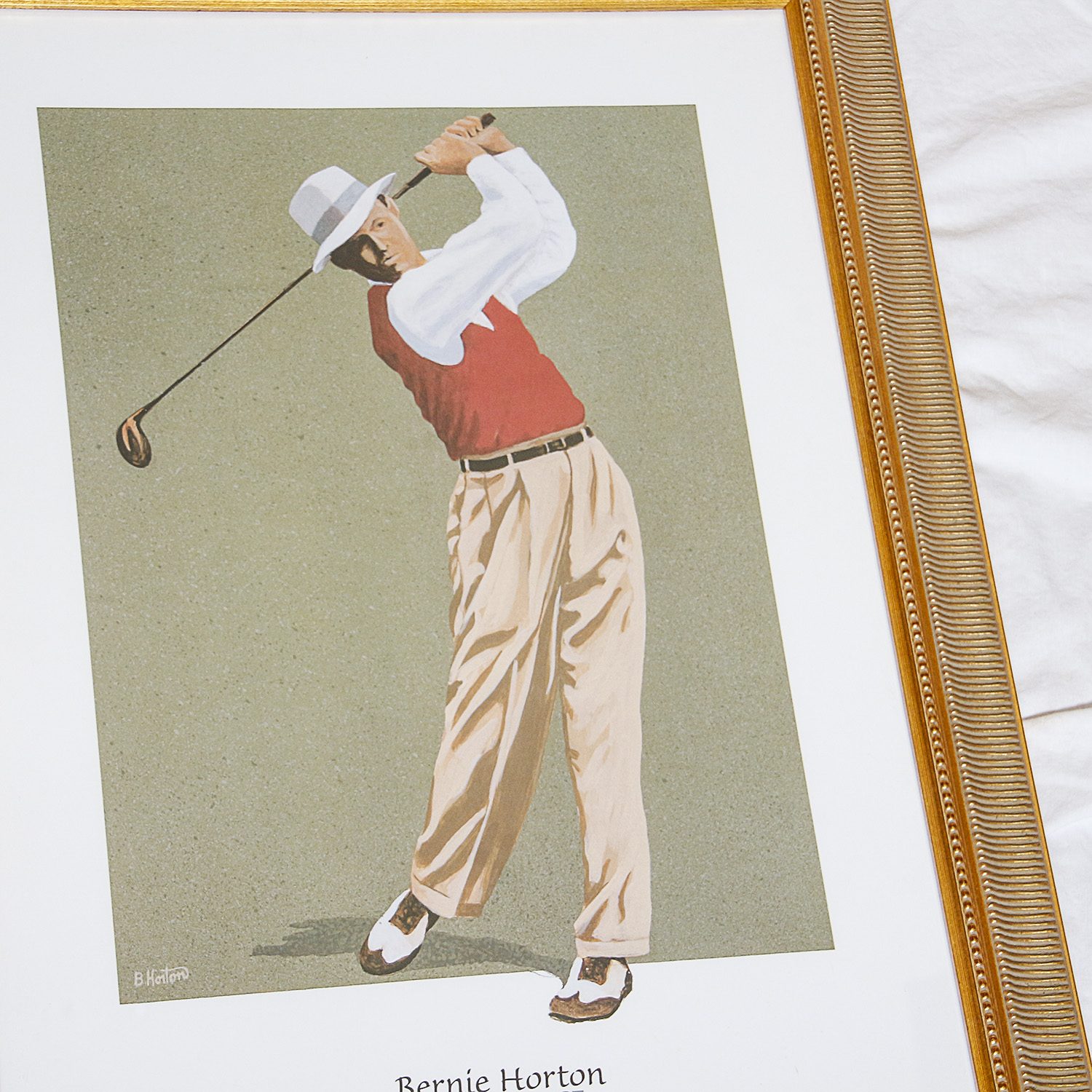 Offset Lithographs After Bernie Horton of Golfers