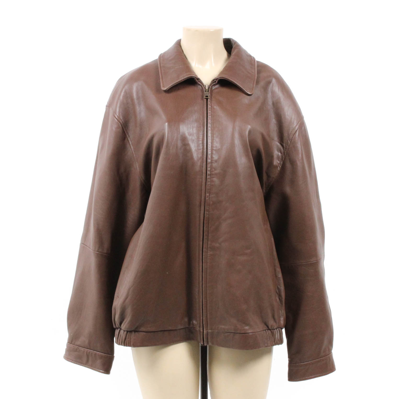 Men's Joseph A. Bank Brown Leather Jacket