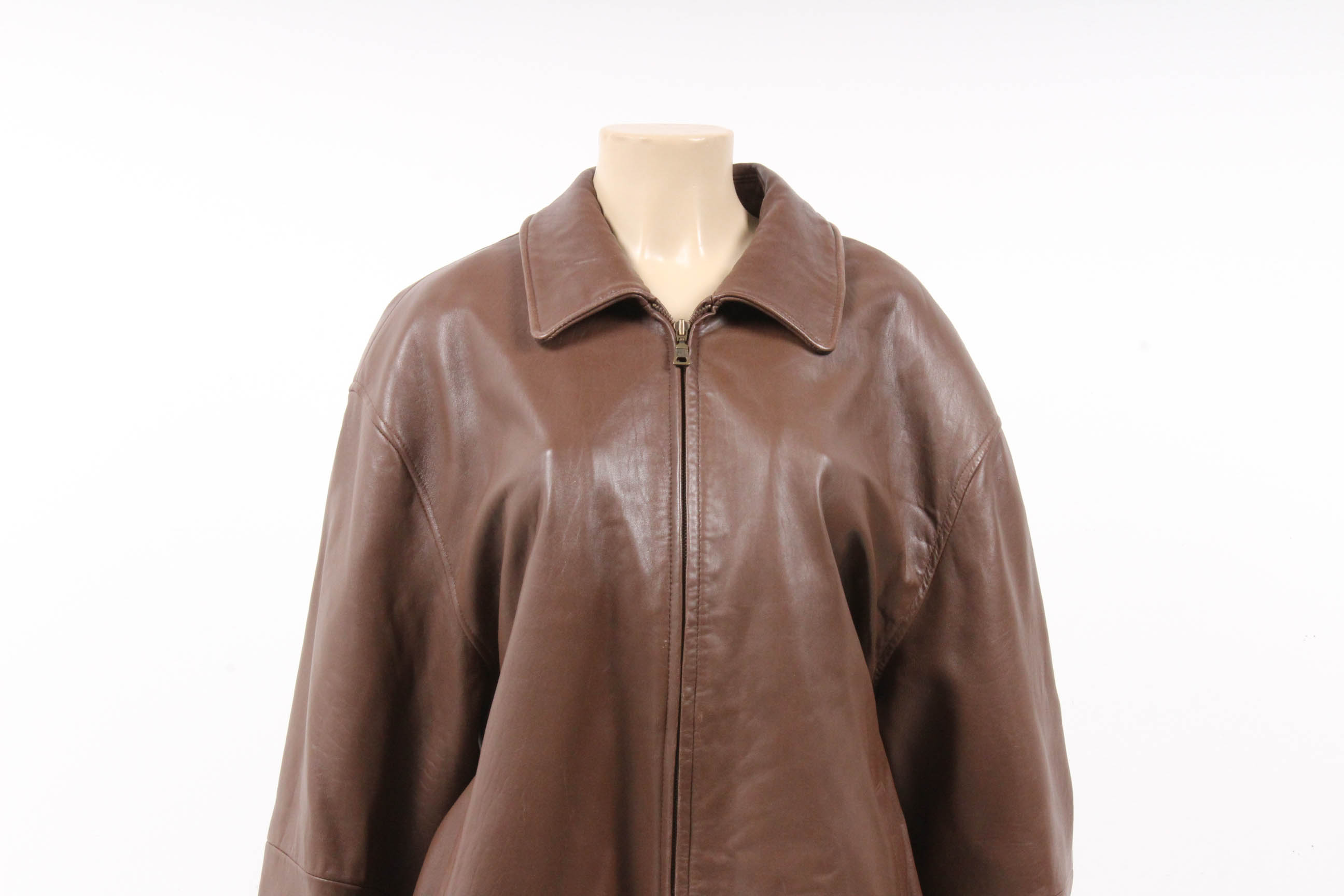 Men's Joseph A. Bank Brown Leather Jacket