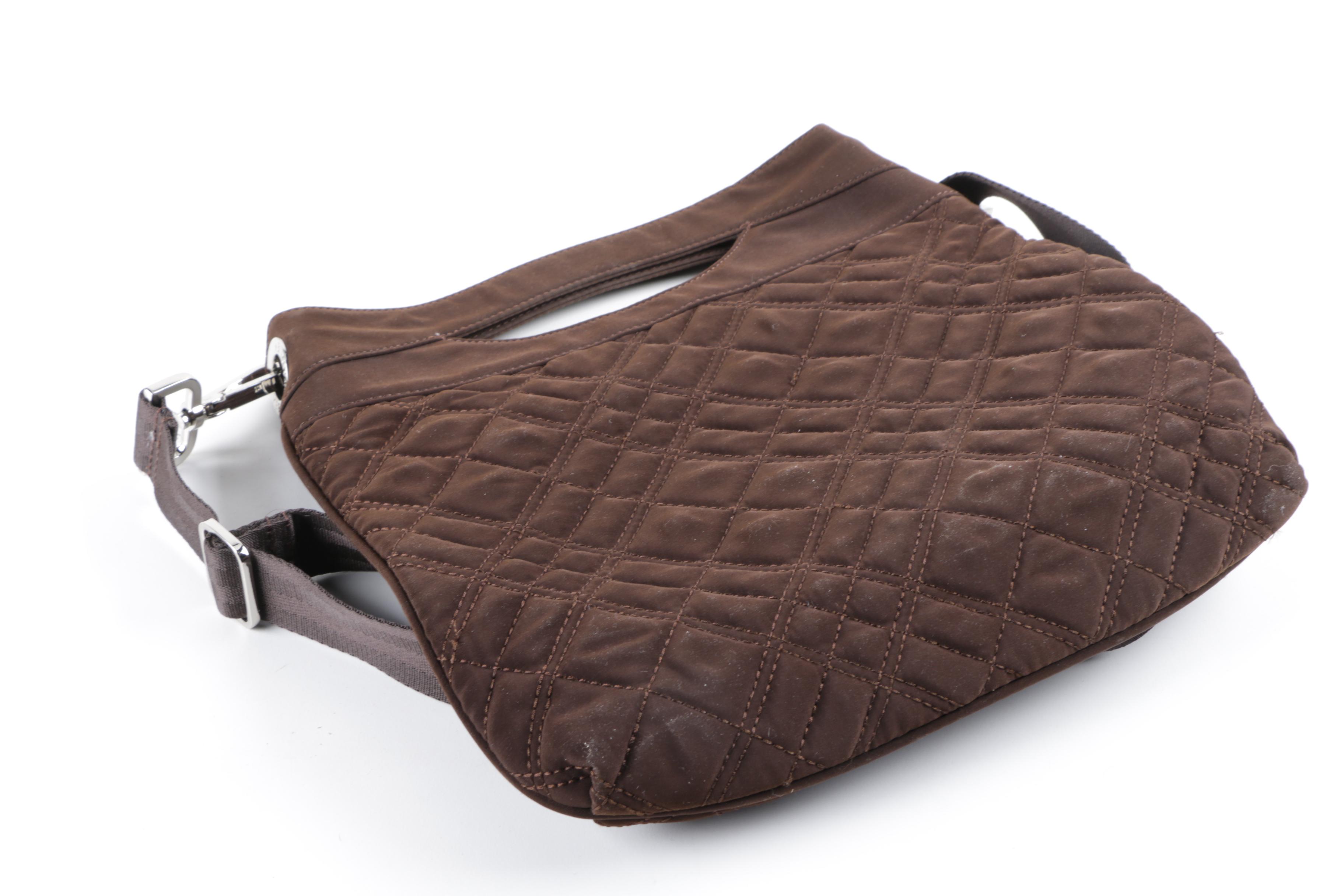 Vera Bradley Floral Tootsie Barrel Bag and Brown Messenger Bag