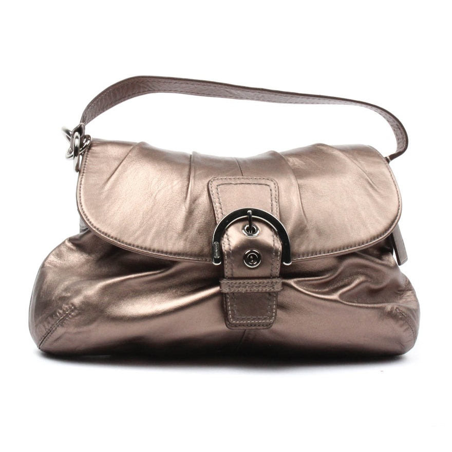 Coach Soho Bronze Metallic Leather Handbag