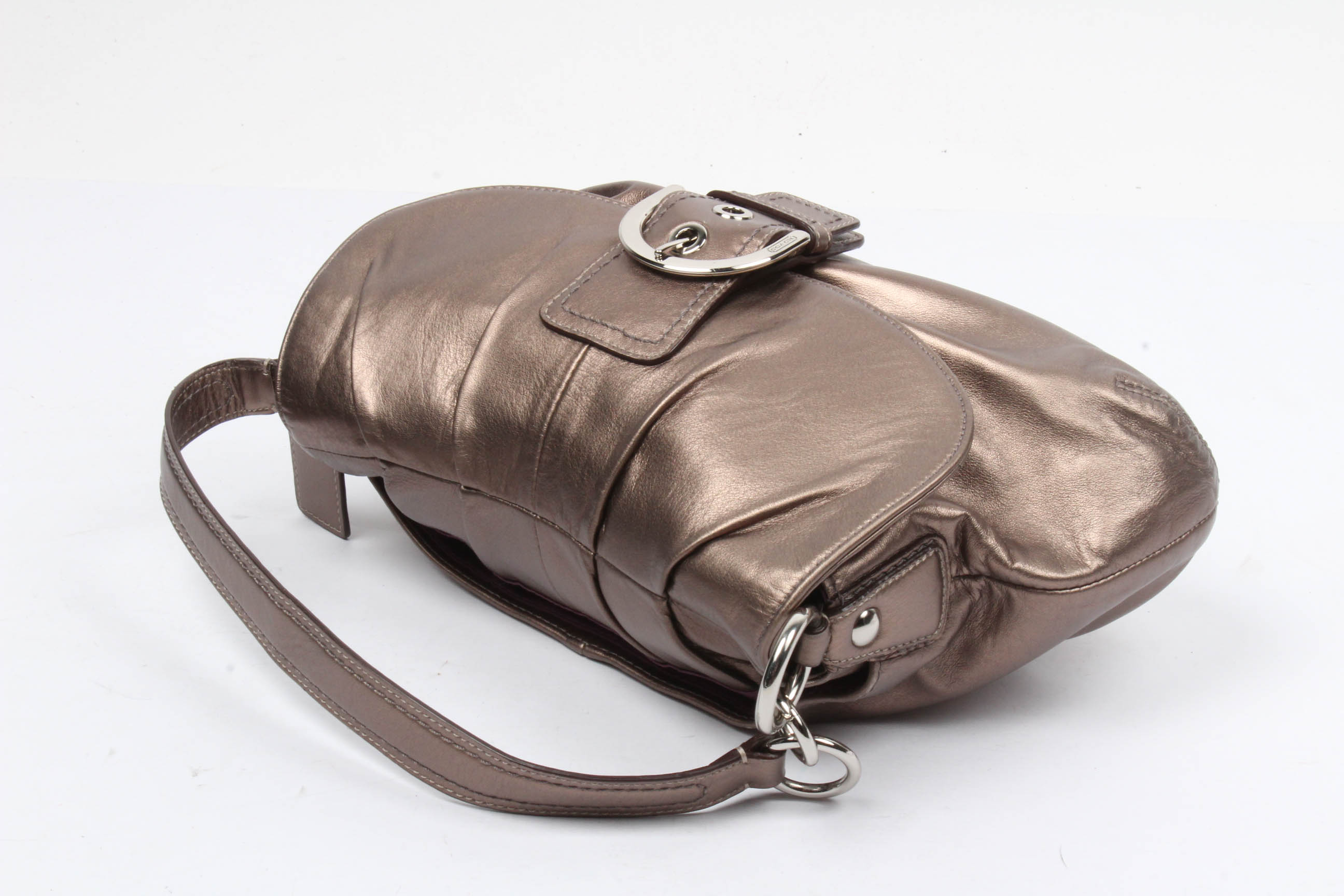 Coach Soho Bronze Metallic Leather Handbag