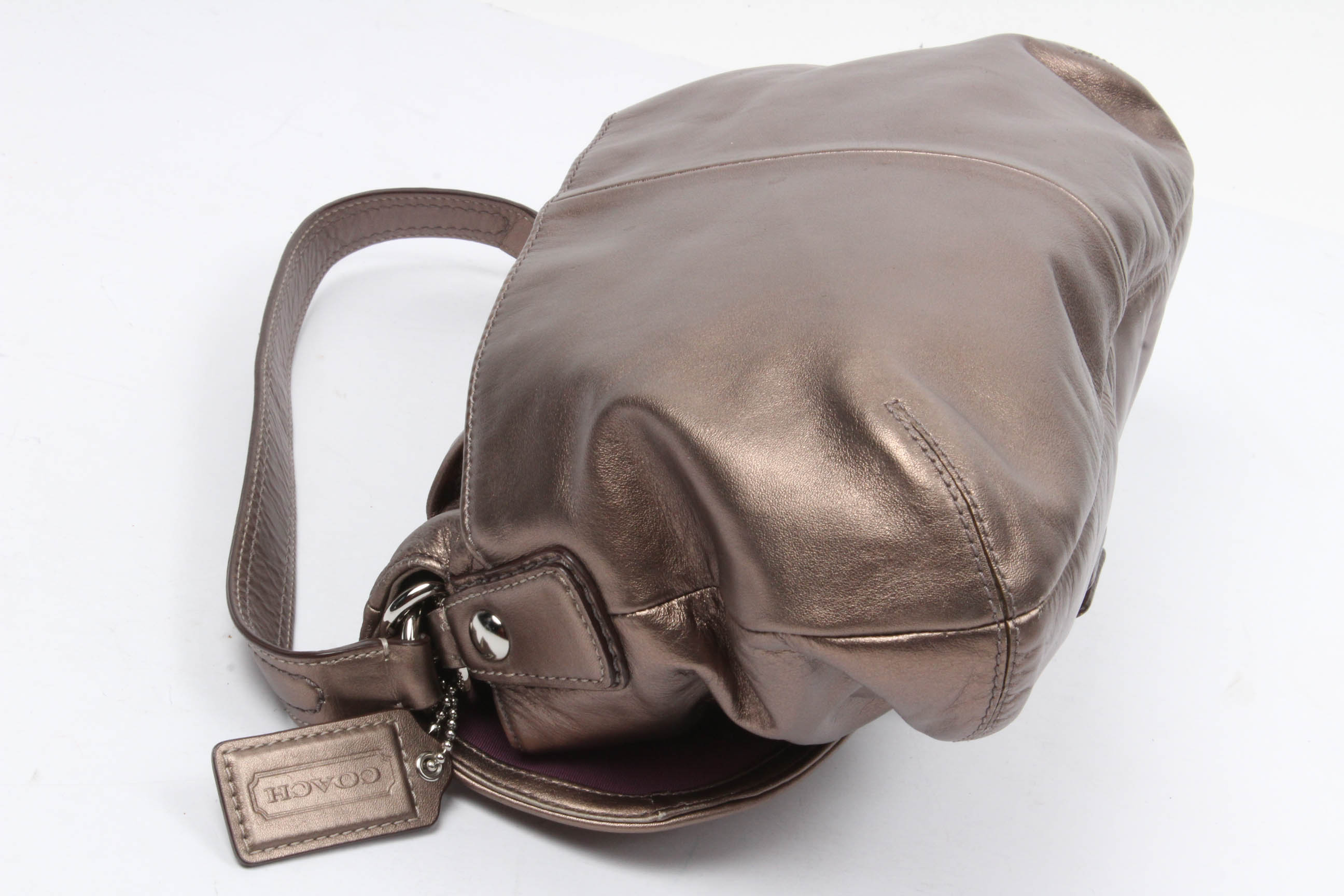 Coach Soho Bronze Metallic Leather Handbag