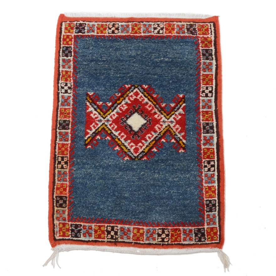 Hand-Knotted Moroccan Style Wool Area Rug