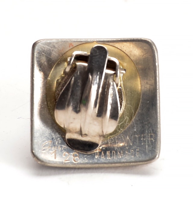 Jorgen Jensen "128" Pewter and Enamel Jewelry Set