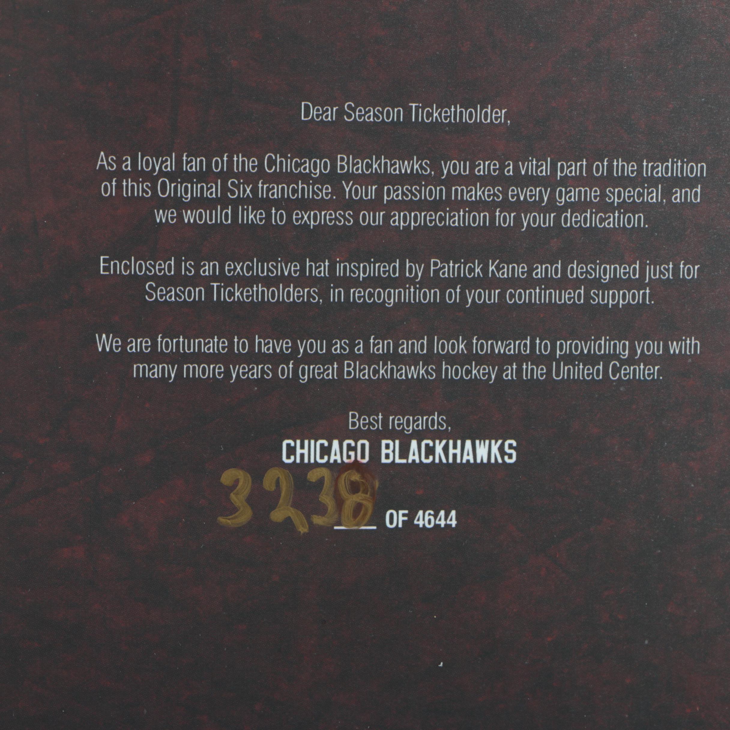 Autographed Andrew Shaw Chicago Blackhawks Pucks with Blackhawks Hat