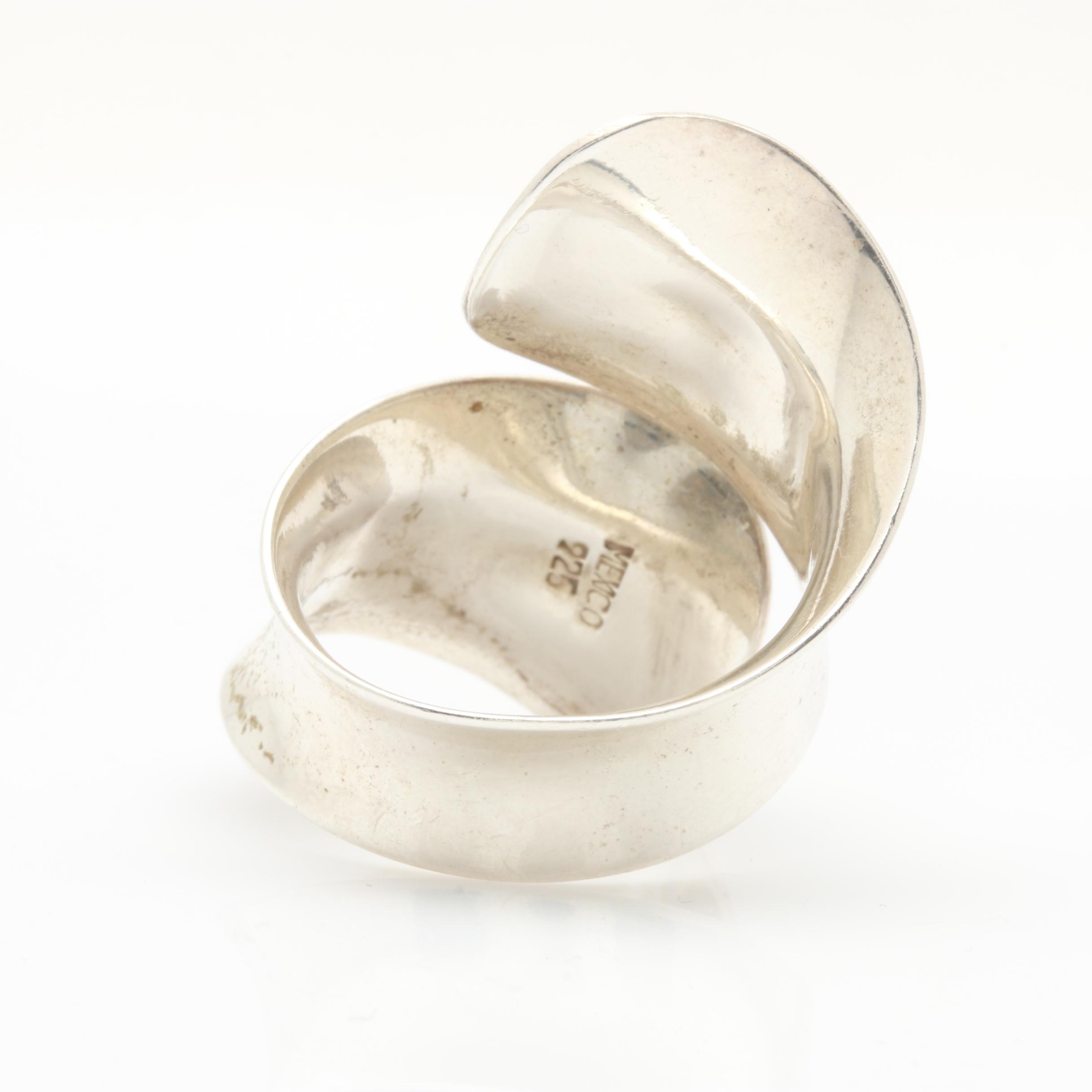 Sterling Silver Imitation Turquoise Bracelet, Ring, and Earring Selection