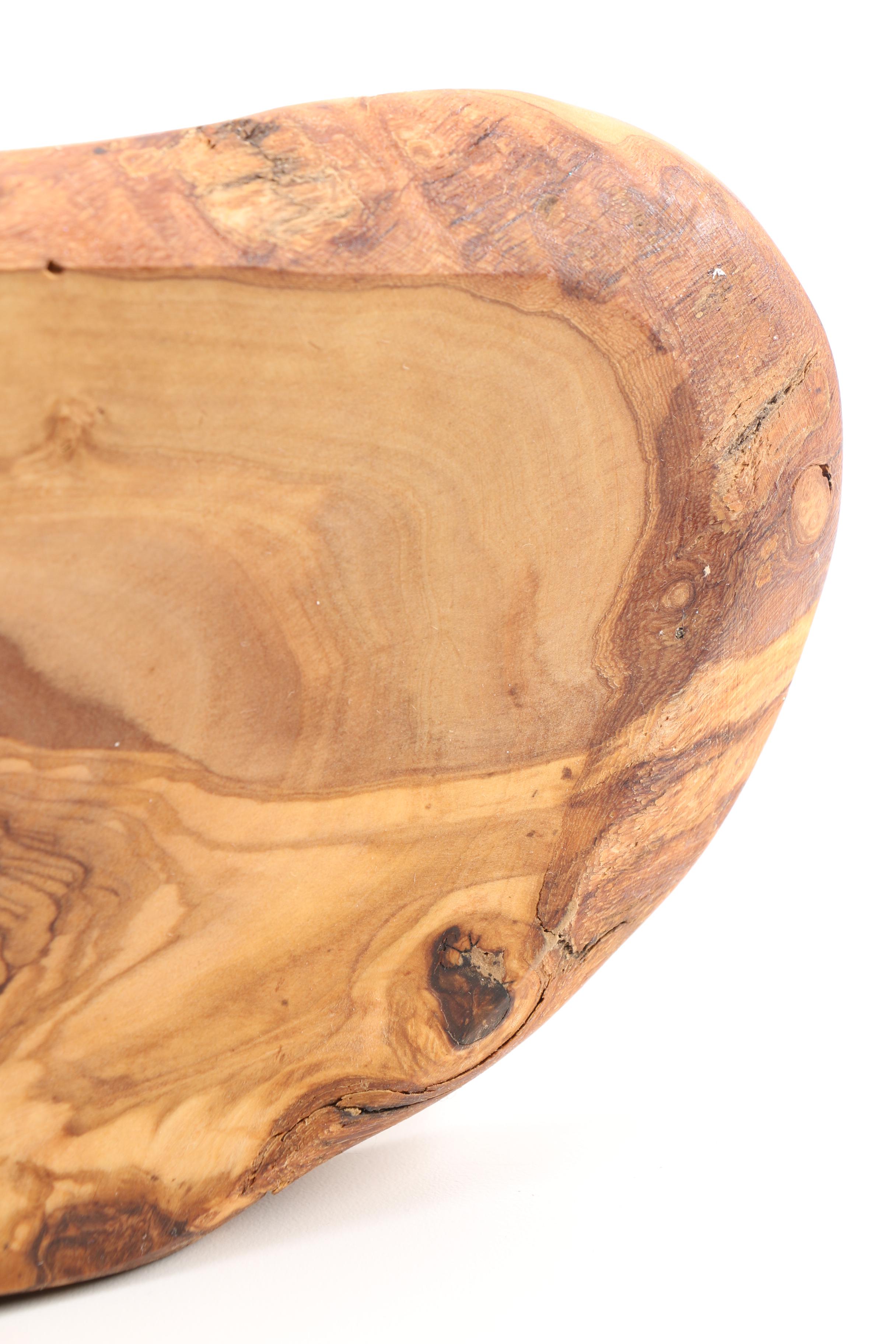 Italian Arte Legno Natural Wood Cheese Board and Copper Leaf Canape Knives