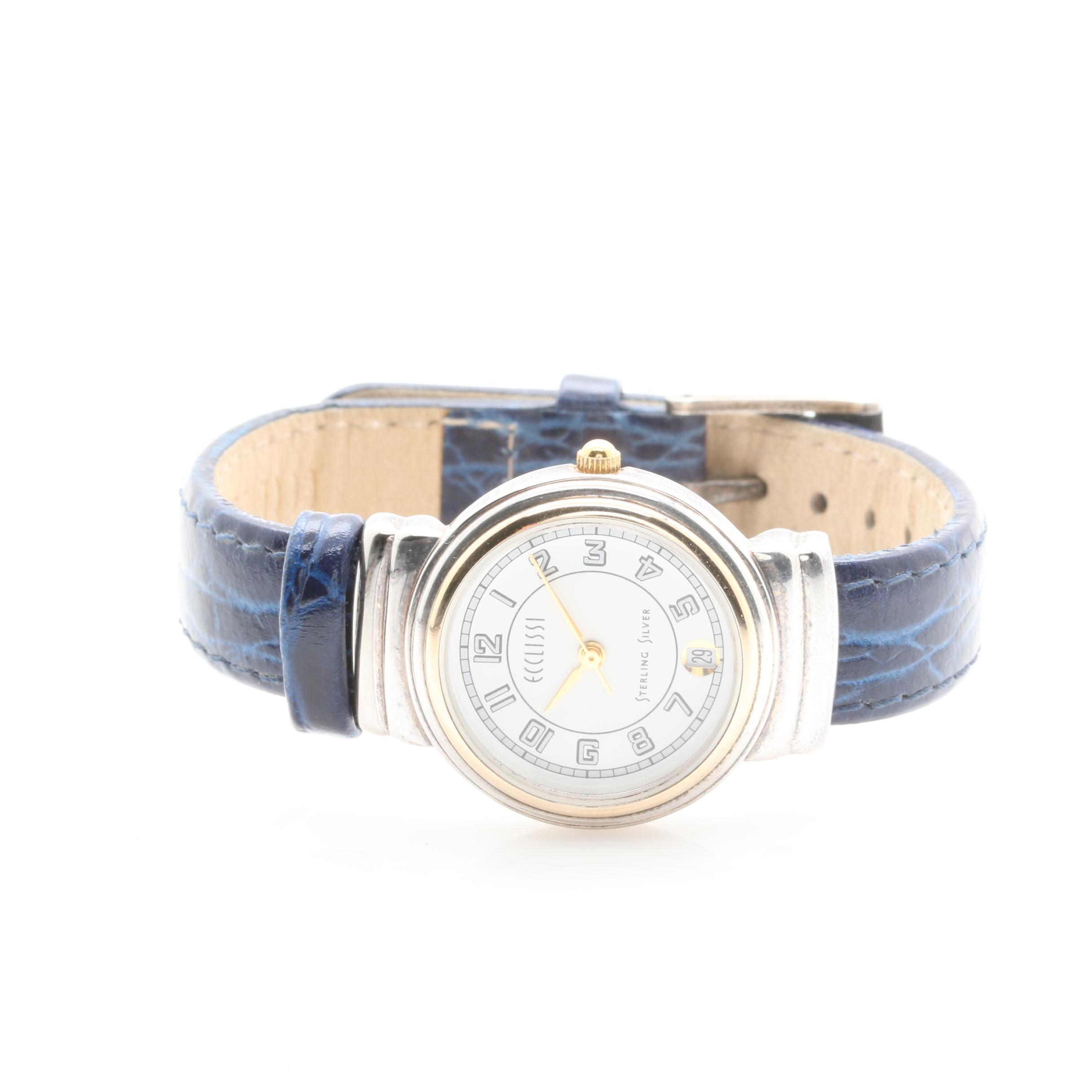 Ecclissi Sterling Silver Interchangeable Band Watch