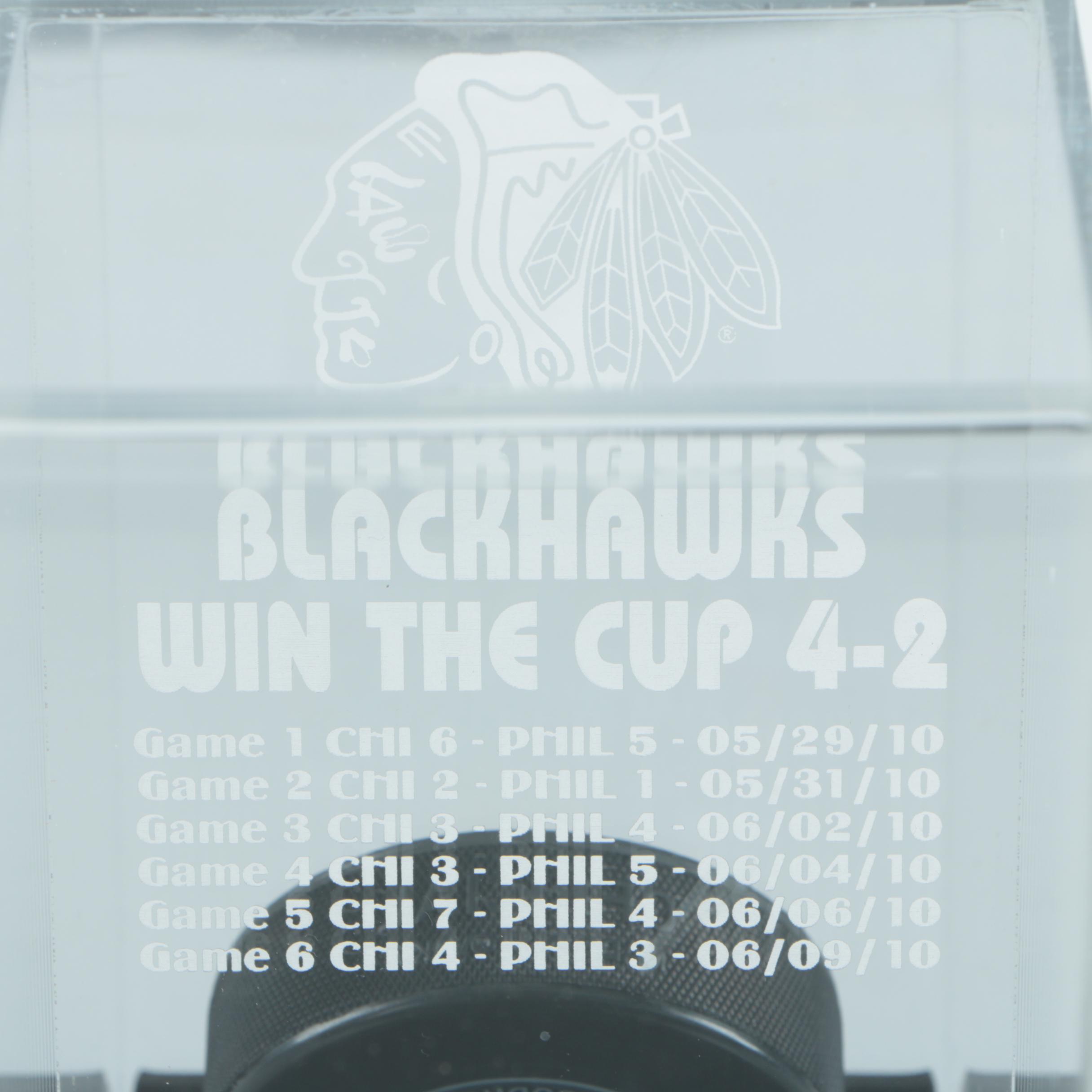 Niklas Hjalmarsson Signed Commemorative Hockey Puck