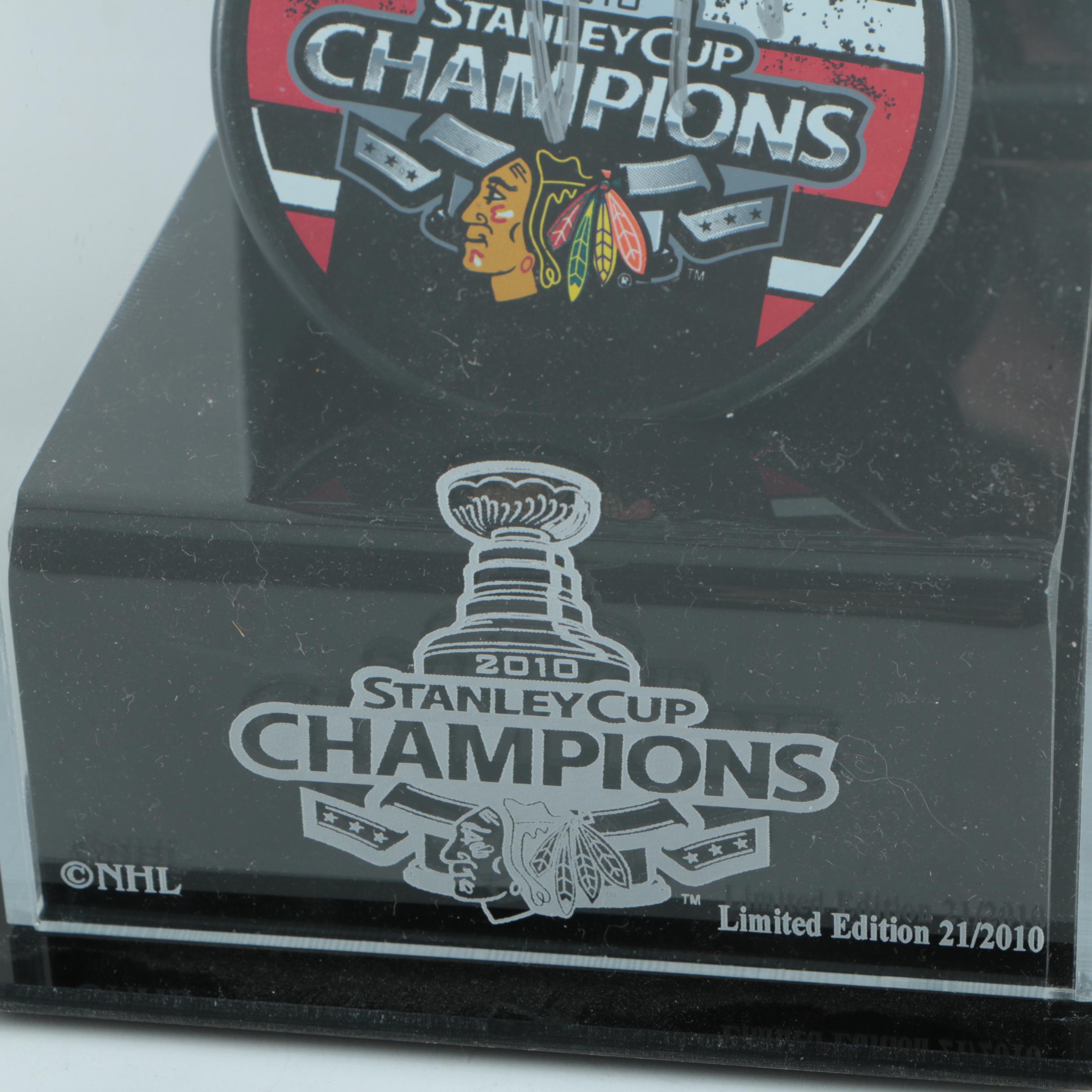 Niklas Hjalmarsson Signed Commemorative Hockey Puck