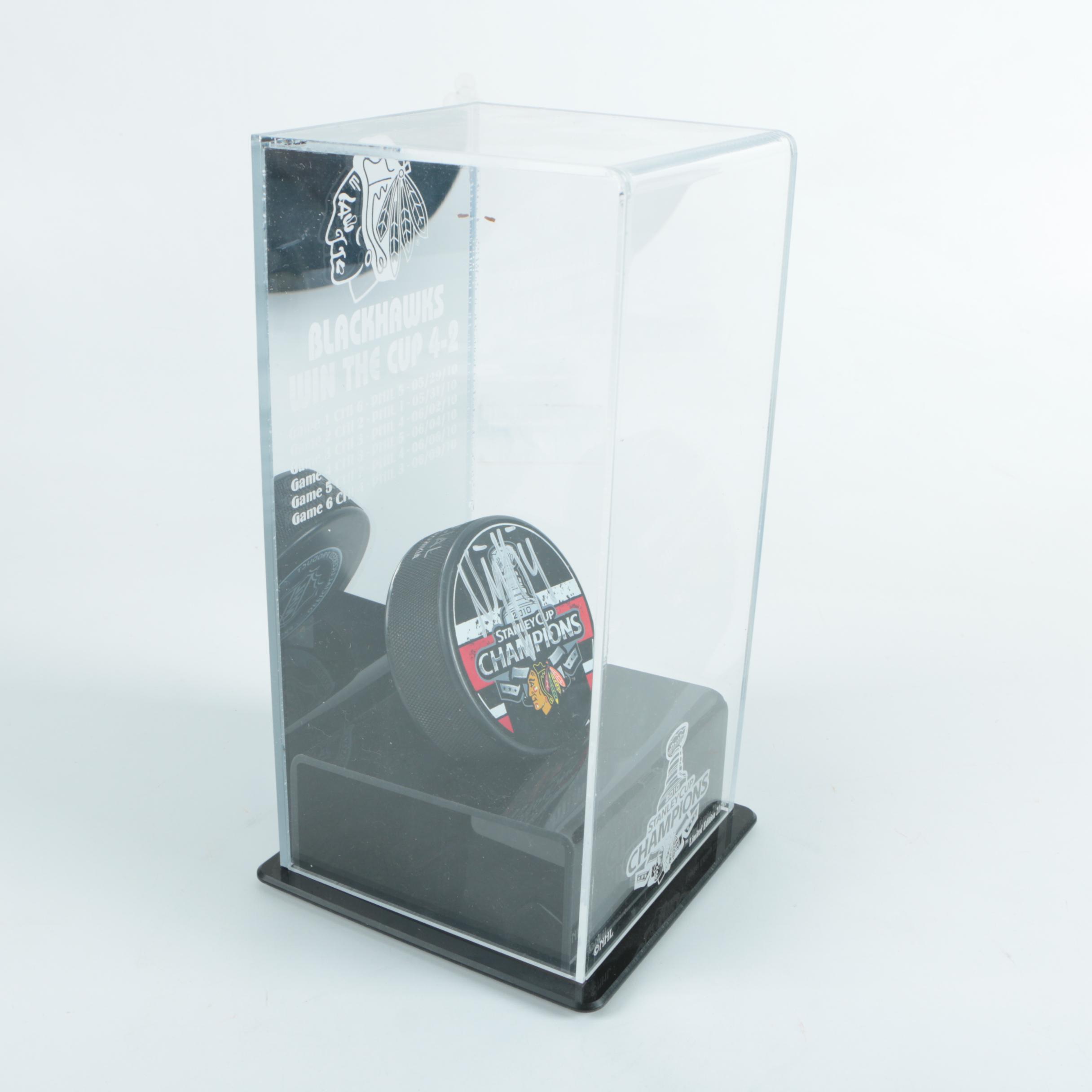 Niklas Hjalmarsson Signed Commemorative Hockey Puck