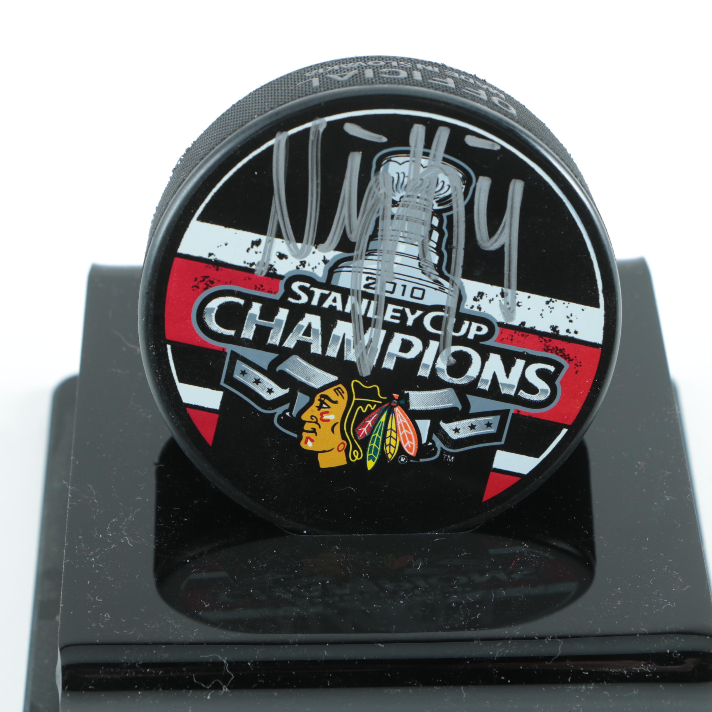 Niklas Hjalmarsson Signed Commemorative Hockey Puck