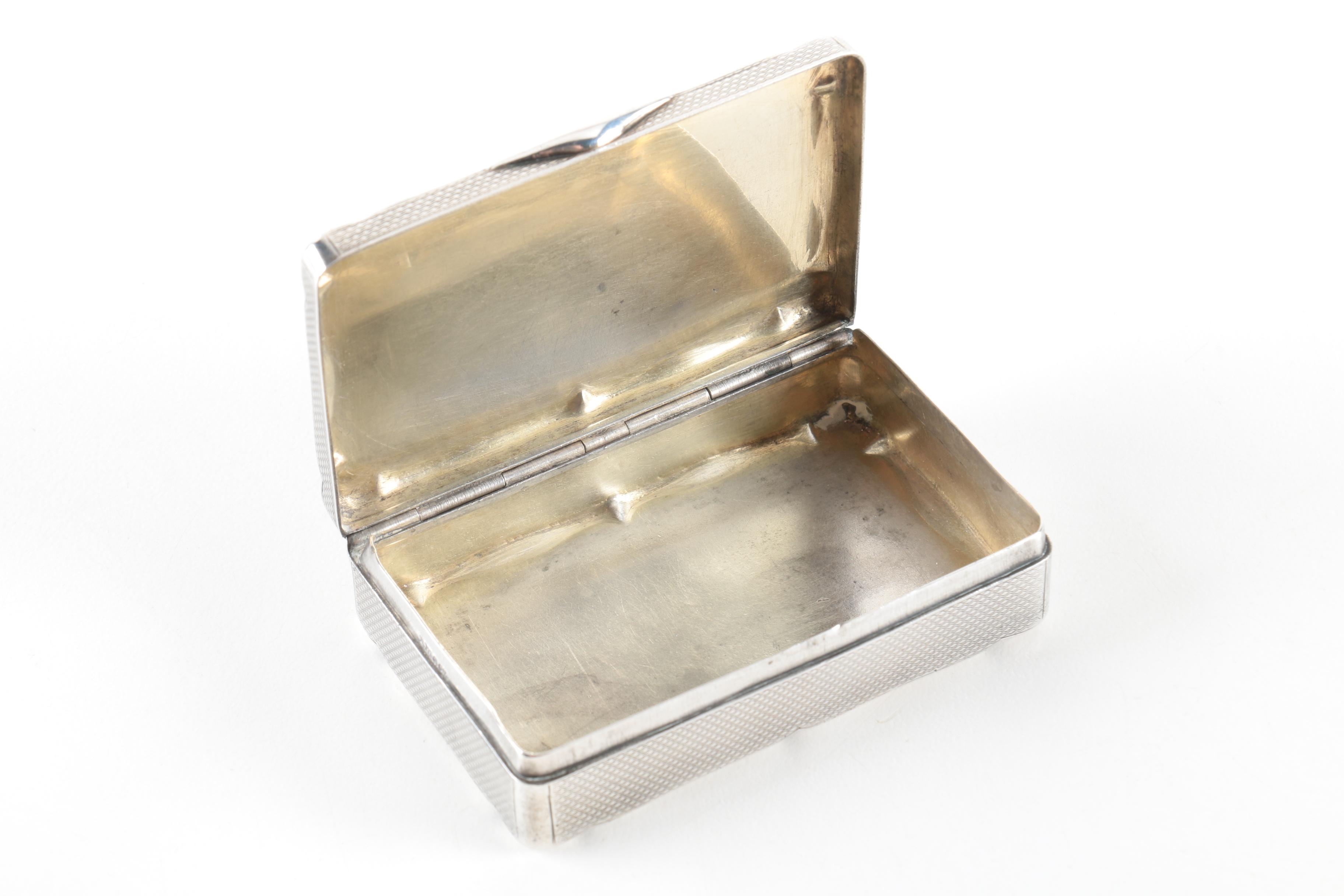 T.W. & Co. 800 Silver Trinket Box