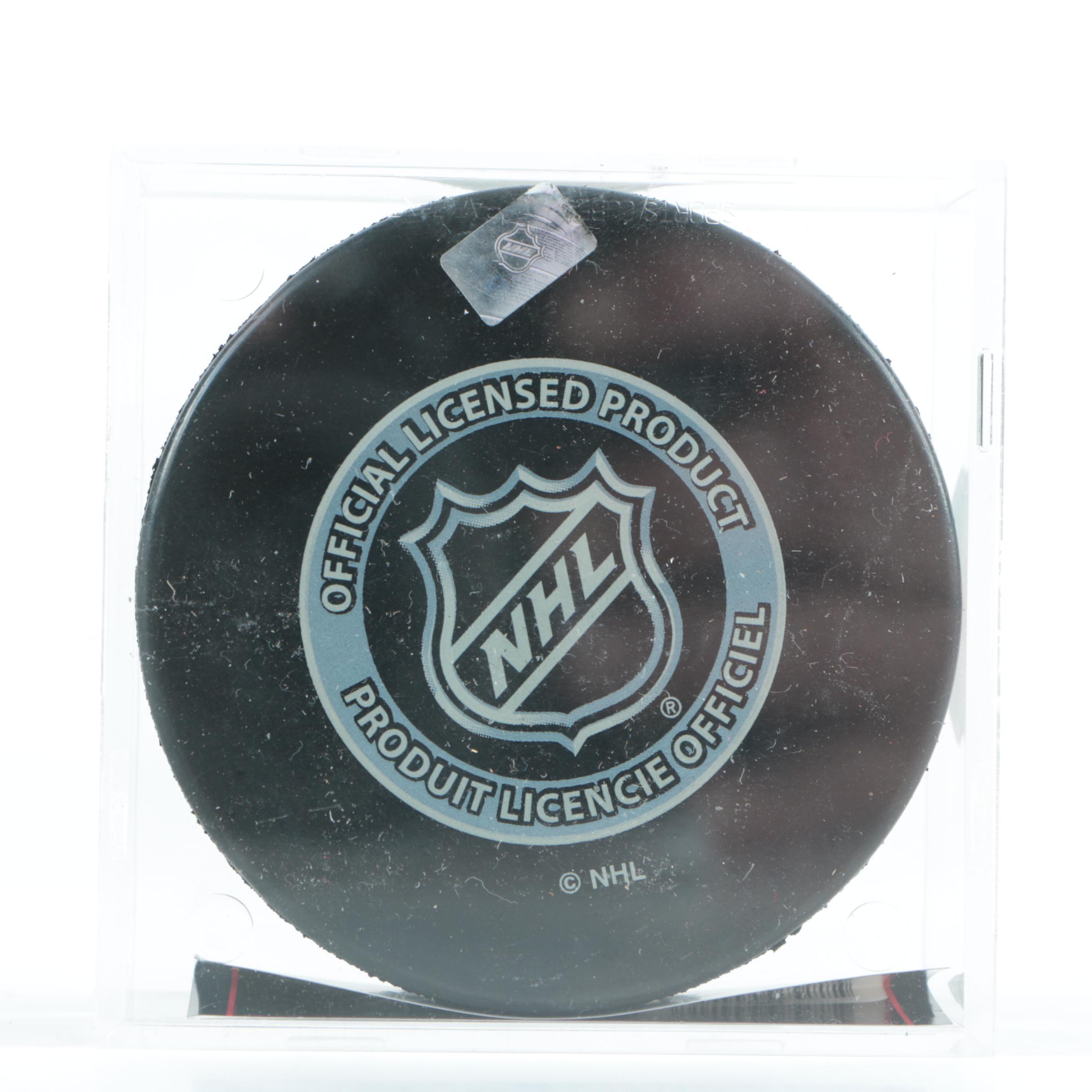 Autographed Tony Esposito Chicago Blackhawks Hockey Puck