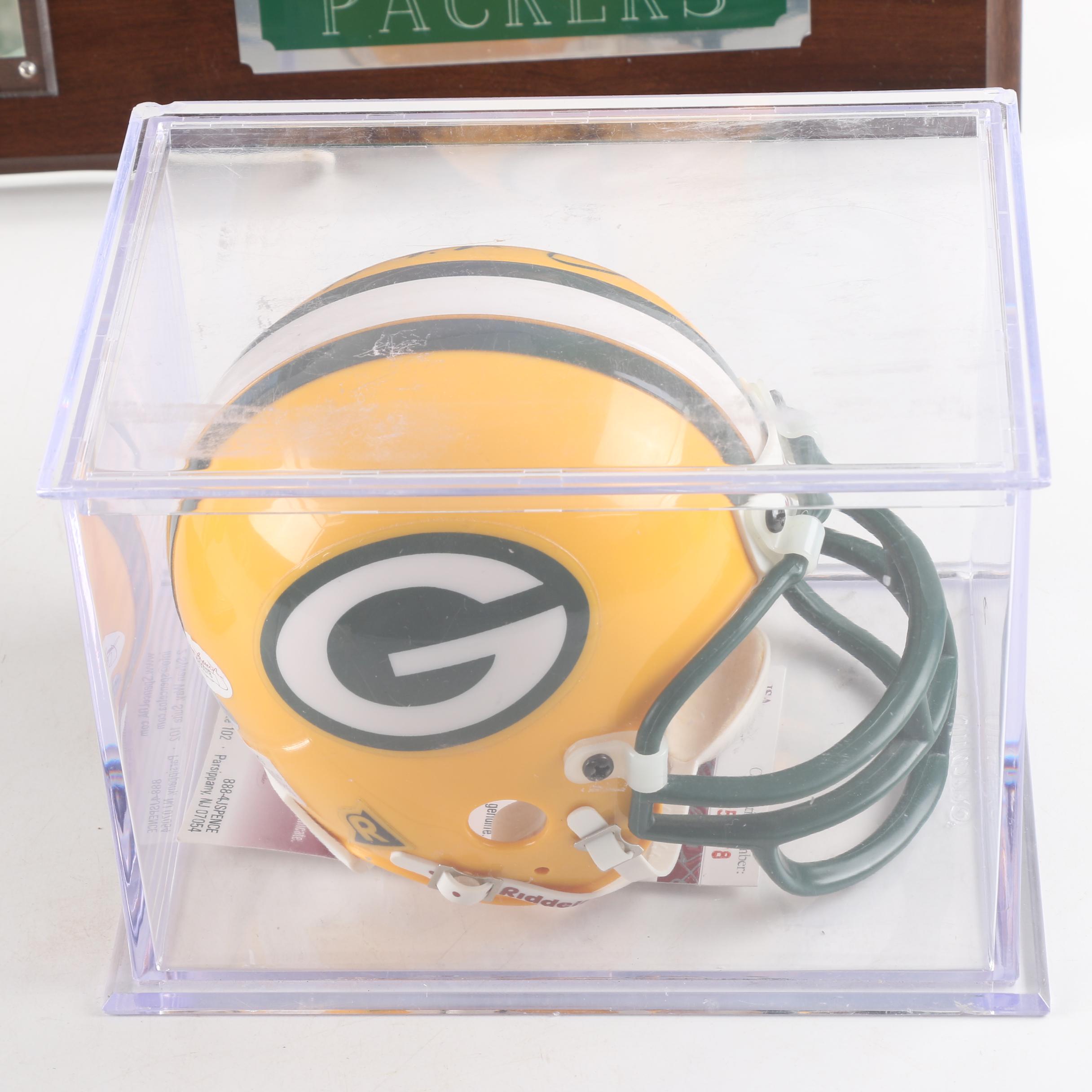 Paul Hornung and Ray Nitschke Autographed Green Bay Packers Memorabilia