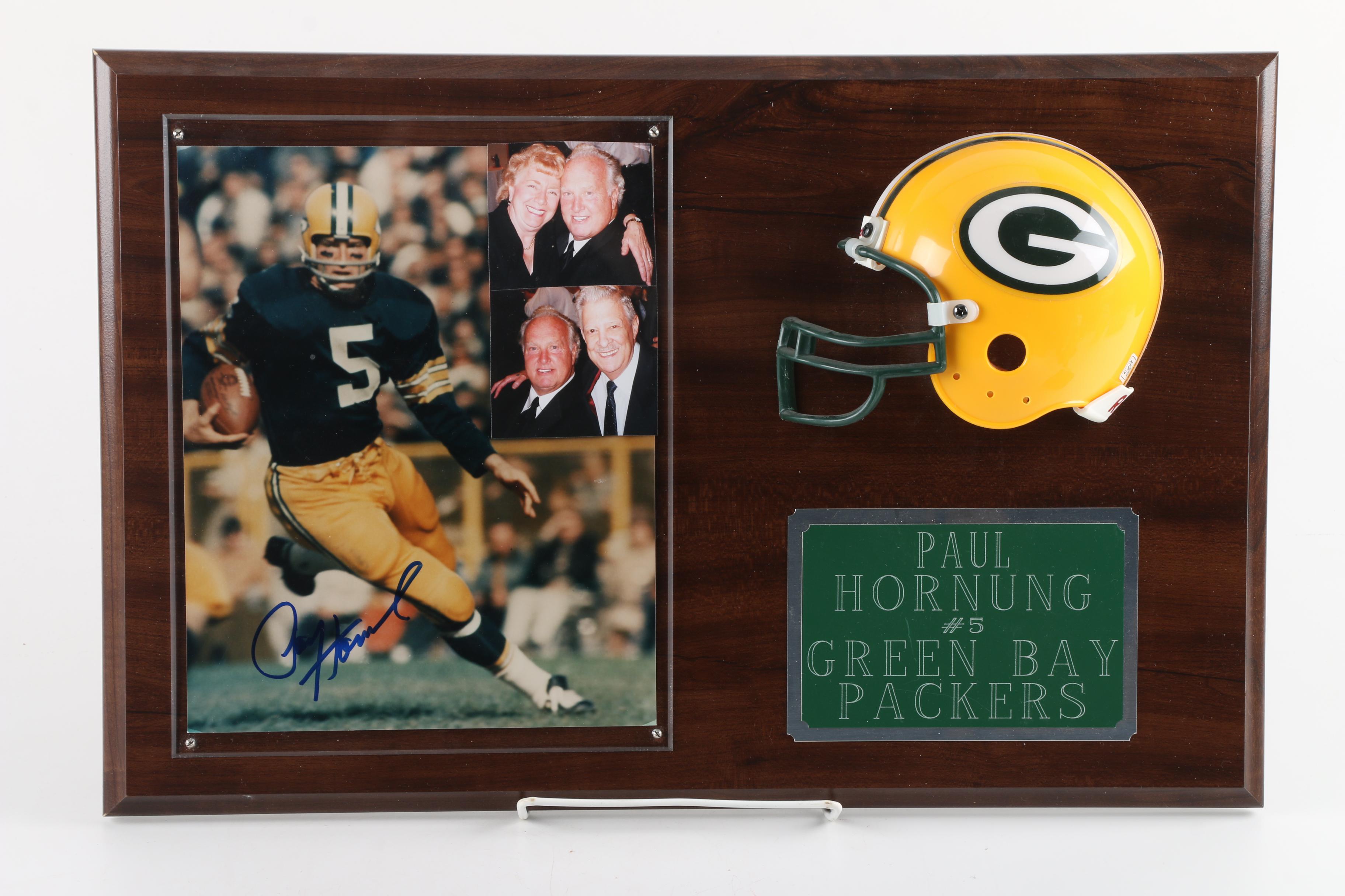 Paul Hornung and Ray Nitschke Autographed Green Bay Packers Memorabilia
