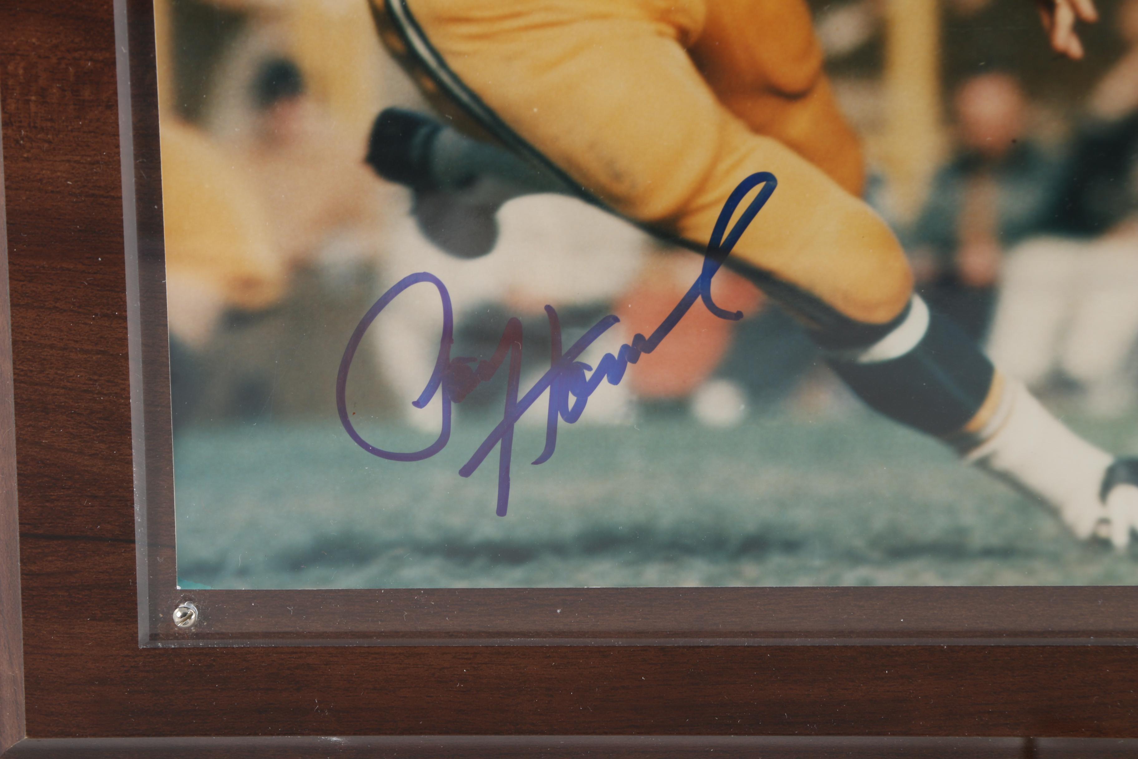 Paul Hornung and Ray Nitschke Autographed Green Bay Packers Memorabilia
