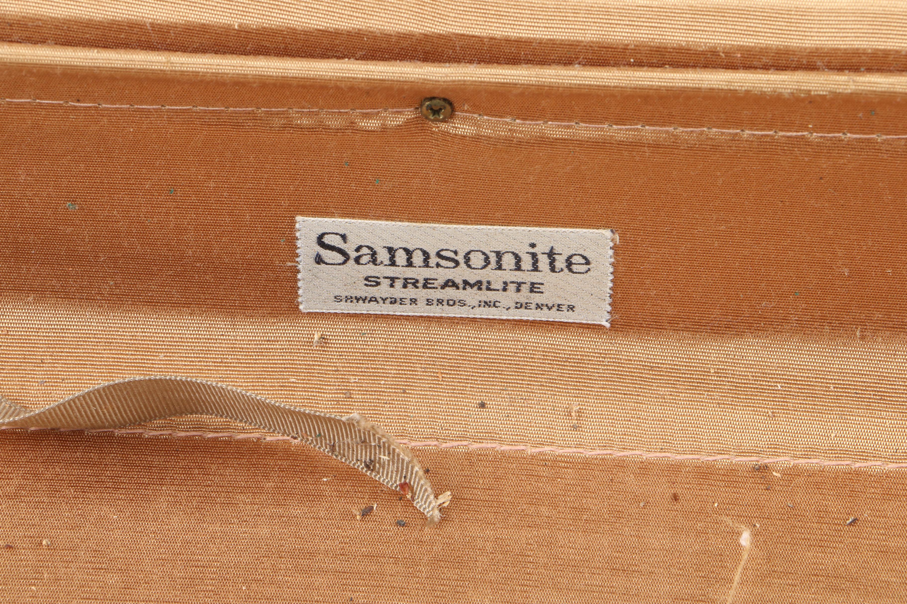 Vintage Samsonite Streamlite Suitcases